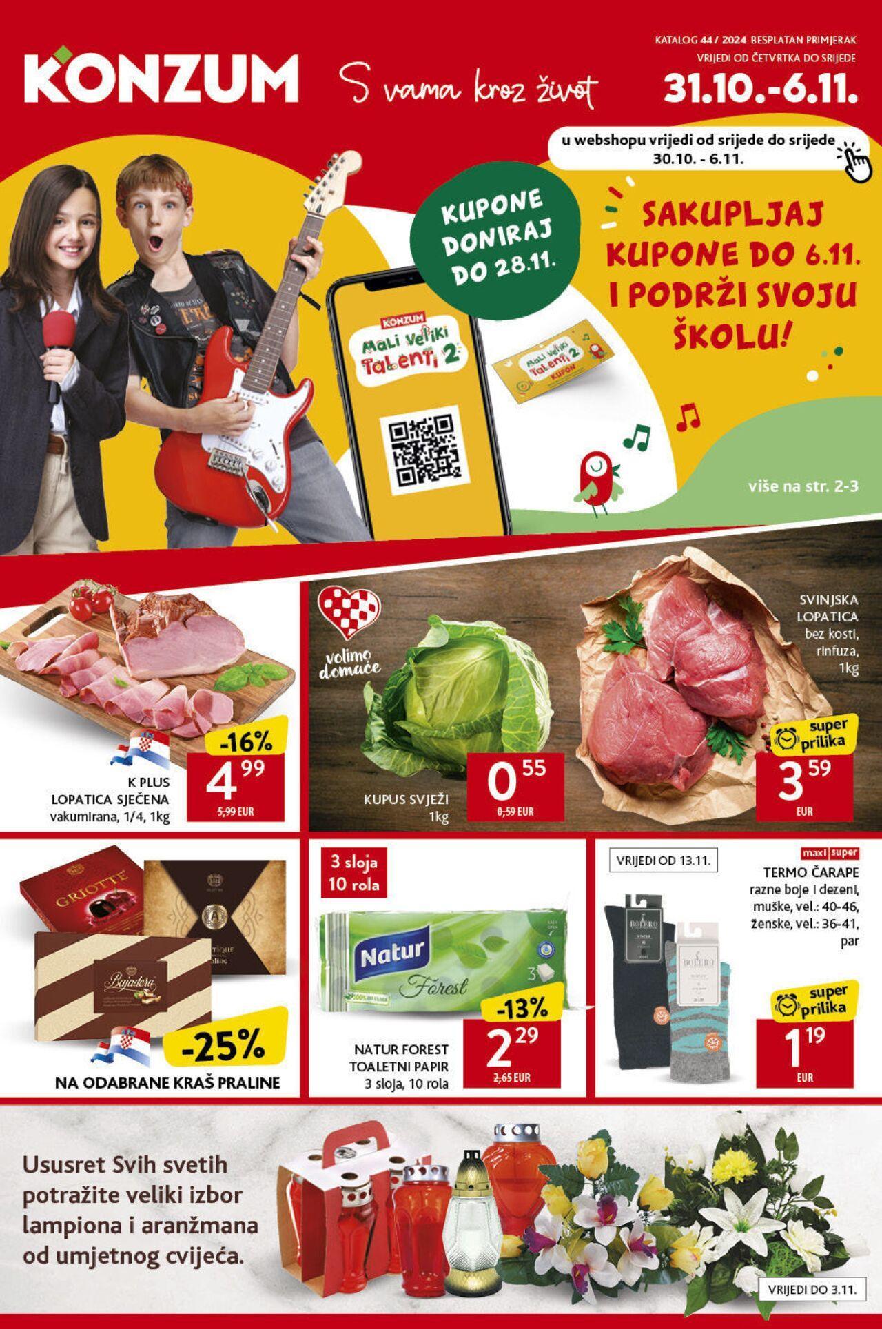 konzum - Katalog Konzum novi 31.10.2024 - 06.11.2024