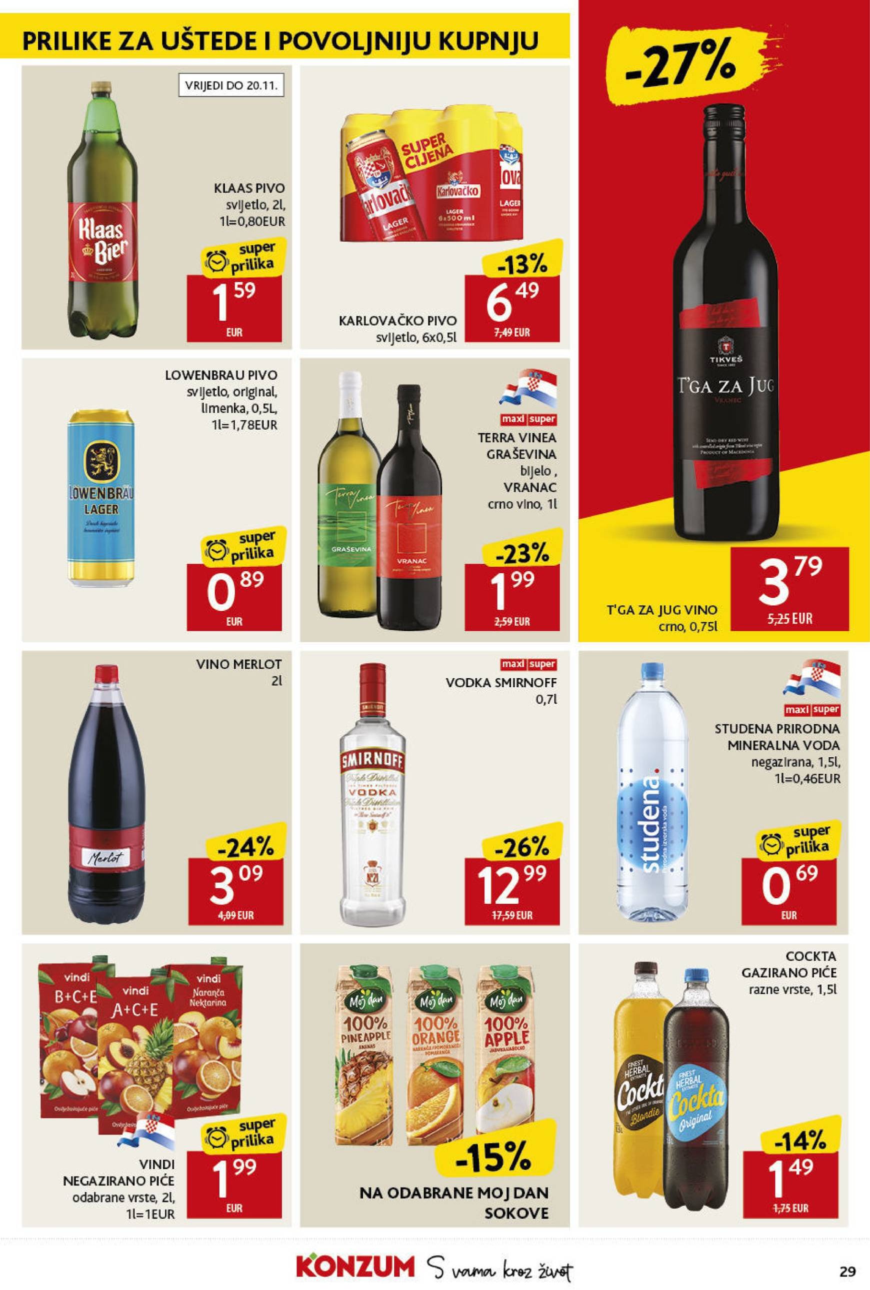 konzum - Konzum katalog vrijedi od 07.11. do 13.11. - page: 29