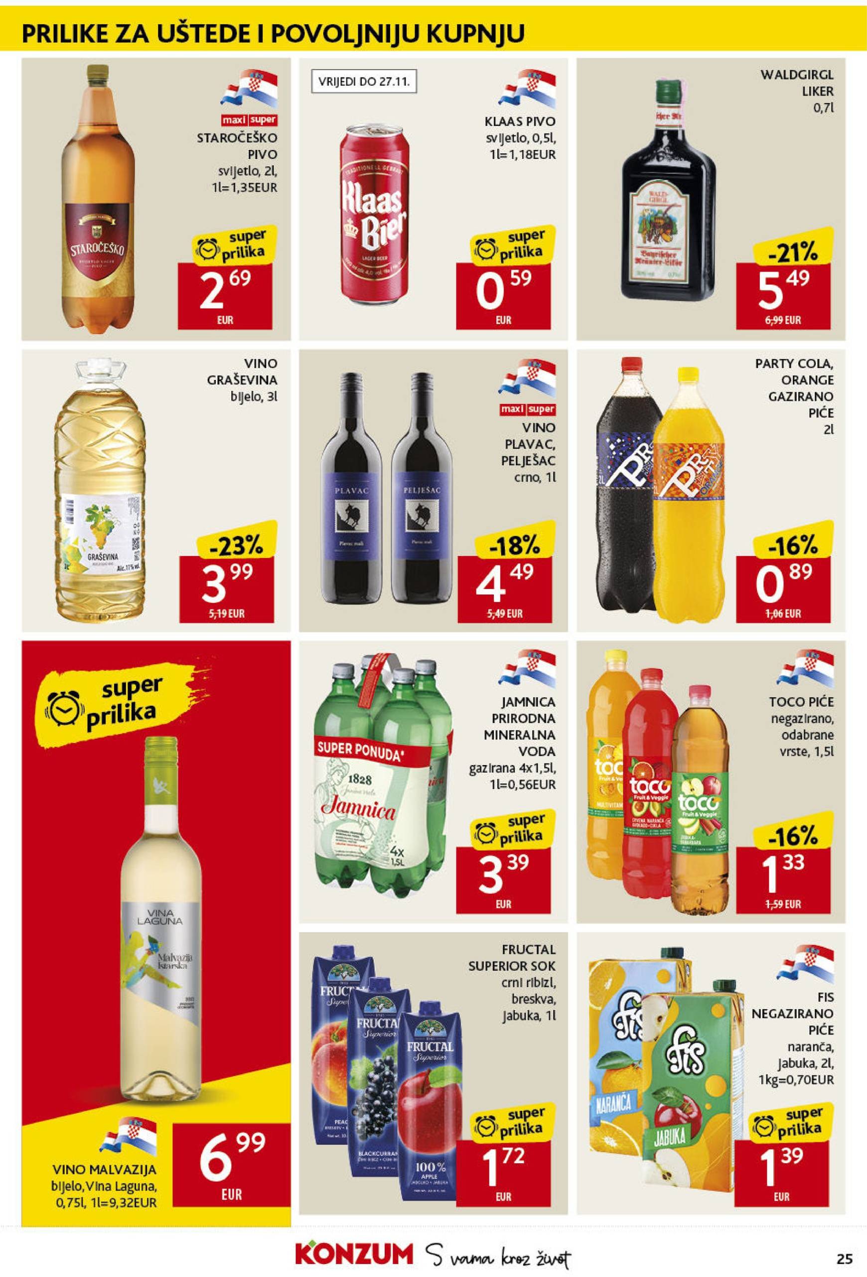 konzum - Konzum katalog vrijedi od 14.11. do 20.11. - page: 25