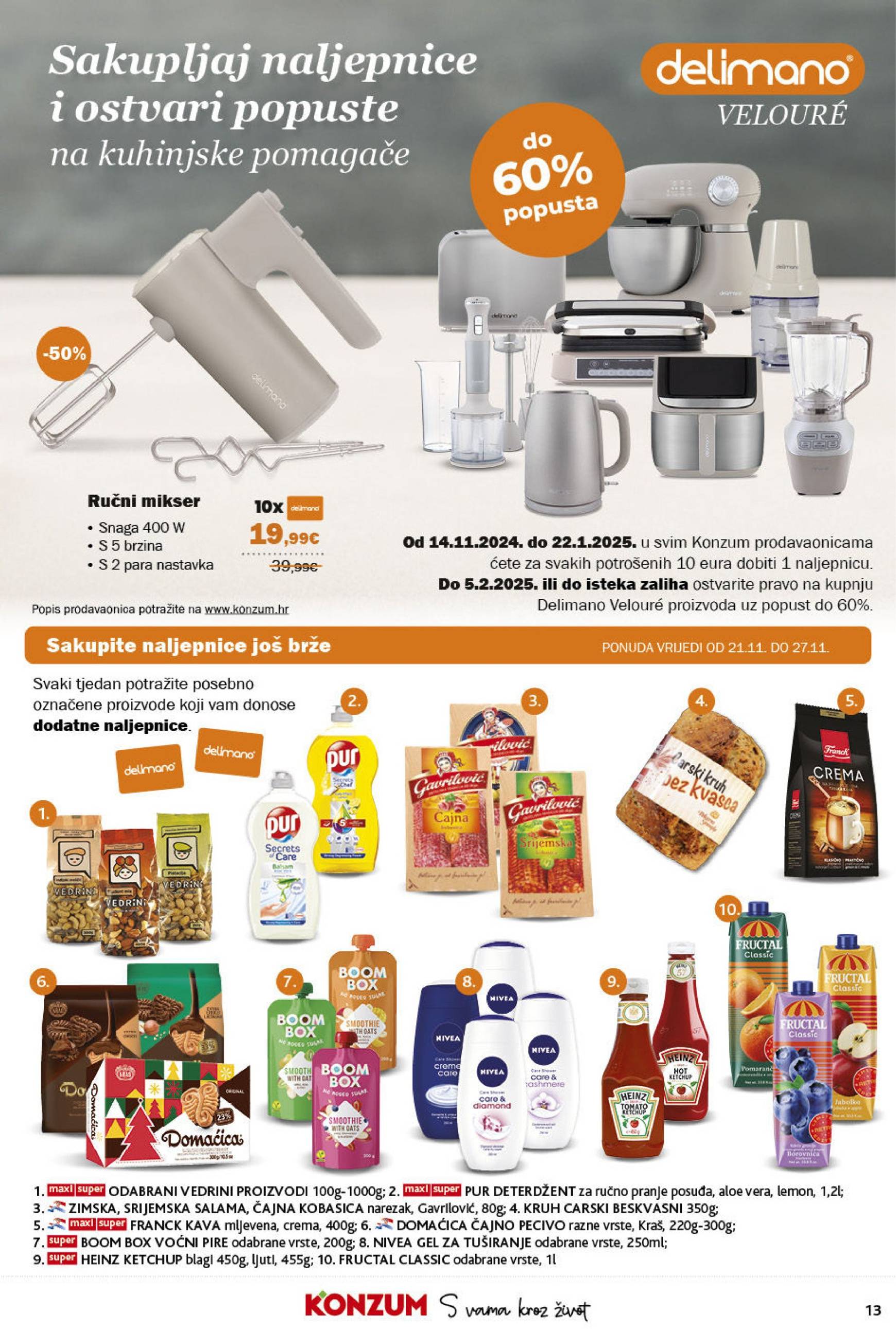 konzum - Konzum katalog vrijedi od 21.11. do 27.11. - page: 13