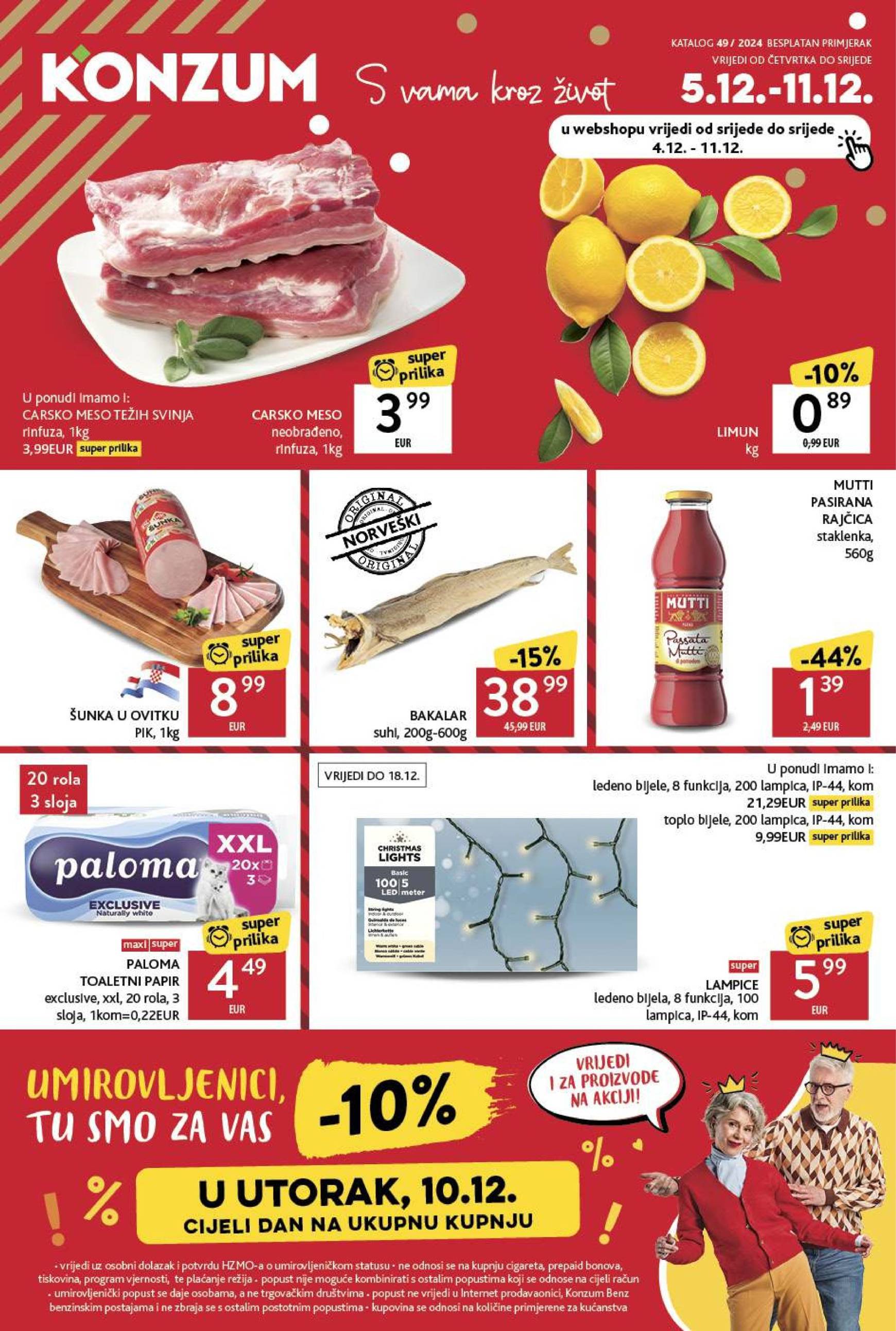 konzum - Konzum katalog vrijedi od 05.12. do 11.12.