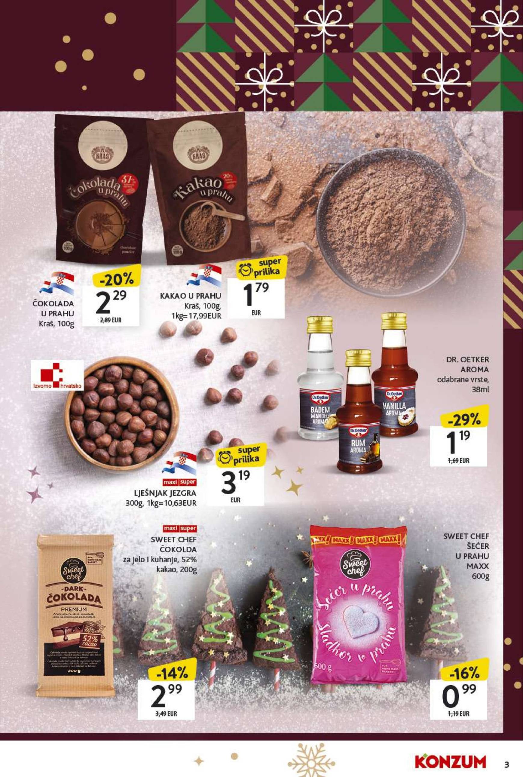 konzum - Konzum - Katalog Kolači katalog vrijedi od 02.12. do 24.12. - page: 3