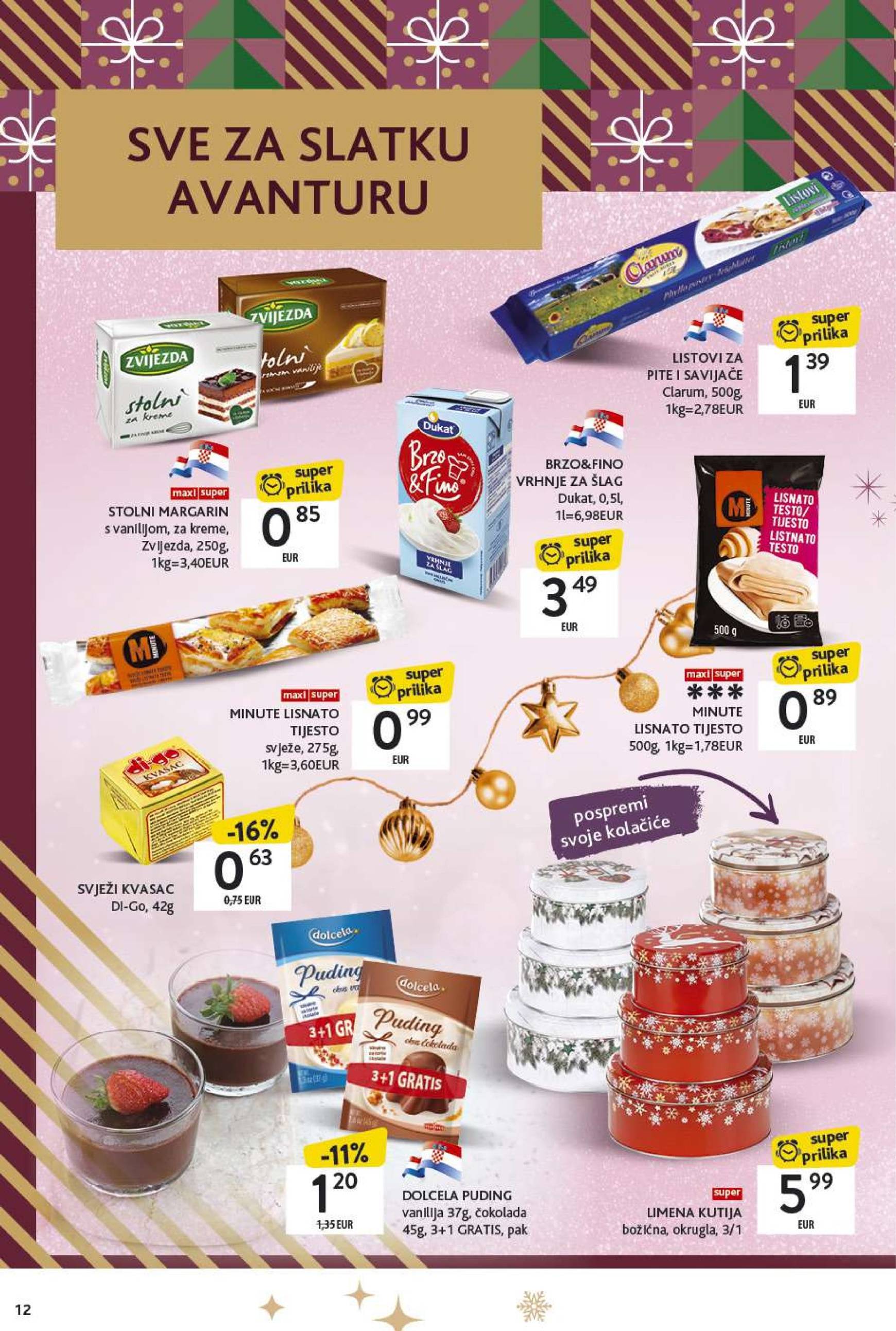 konzum - Konzum - Katalog Kolači katalog vrijedi od 02.12. do 24.12. - page: 12