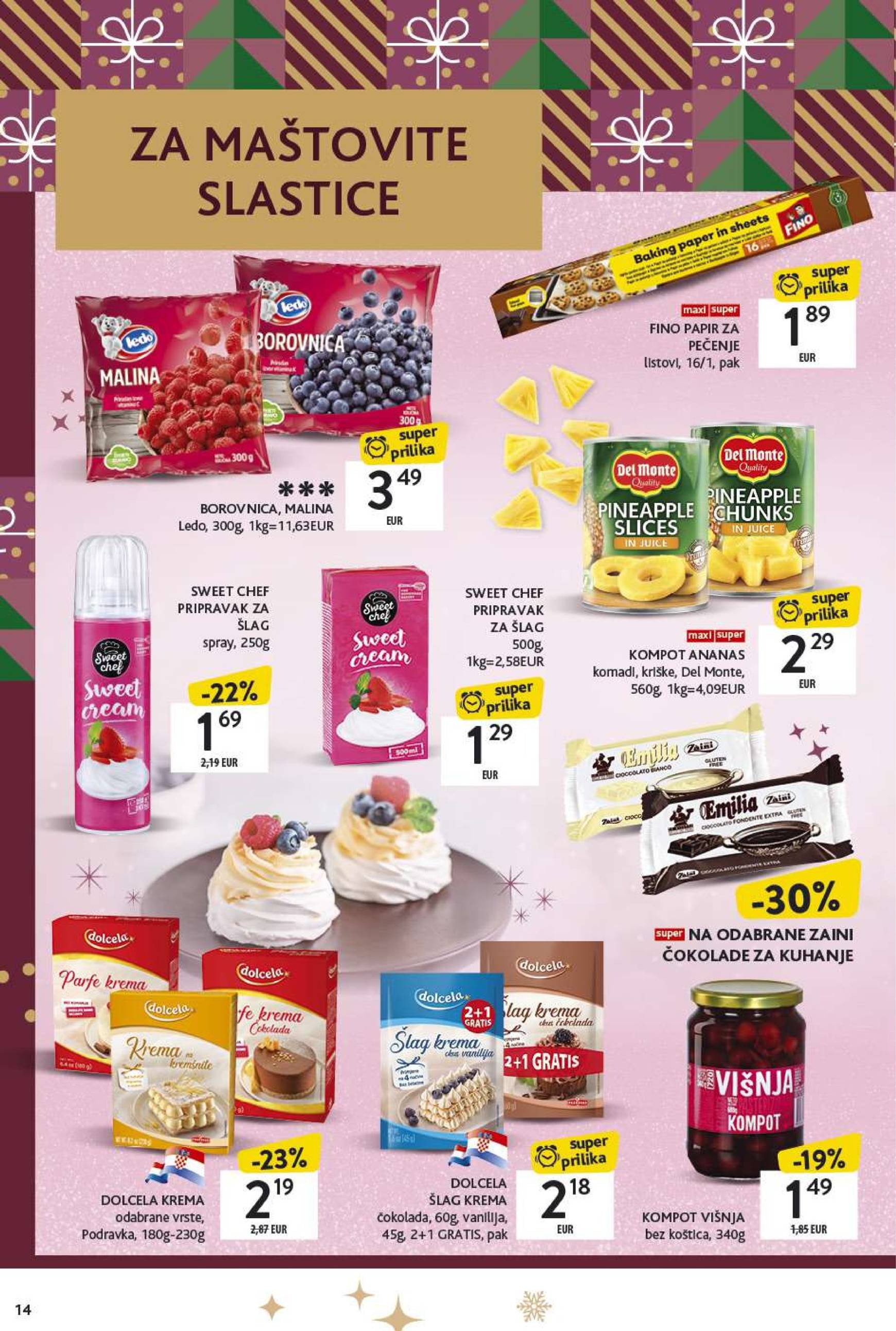 konzum - Konzum - Katalog Kolači katalog vrijedi od 02.12. do 24.12. - page: 14