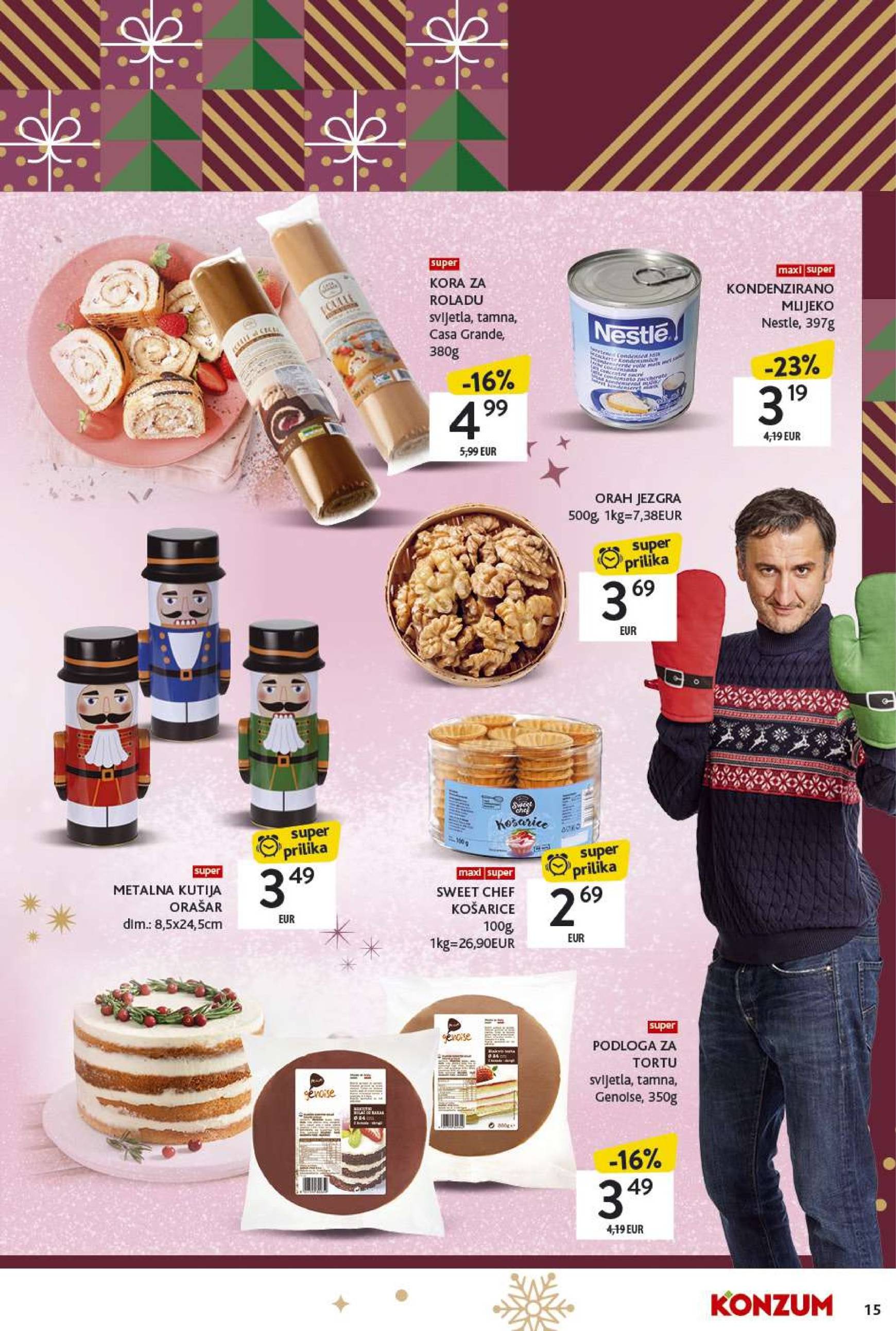 konzum - Konzum - Katalog Kolači katalog vrijedi od 02.12. do 24.12. - page: 15