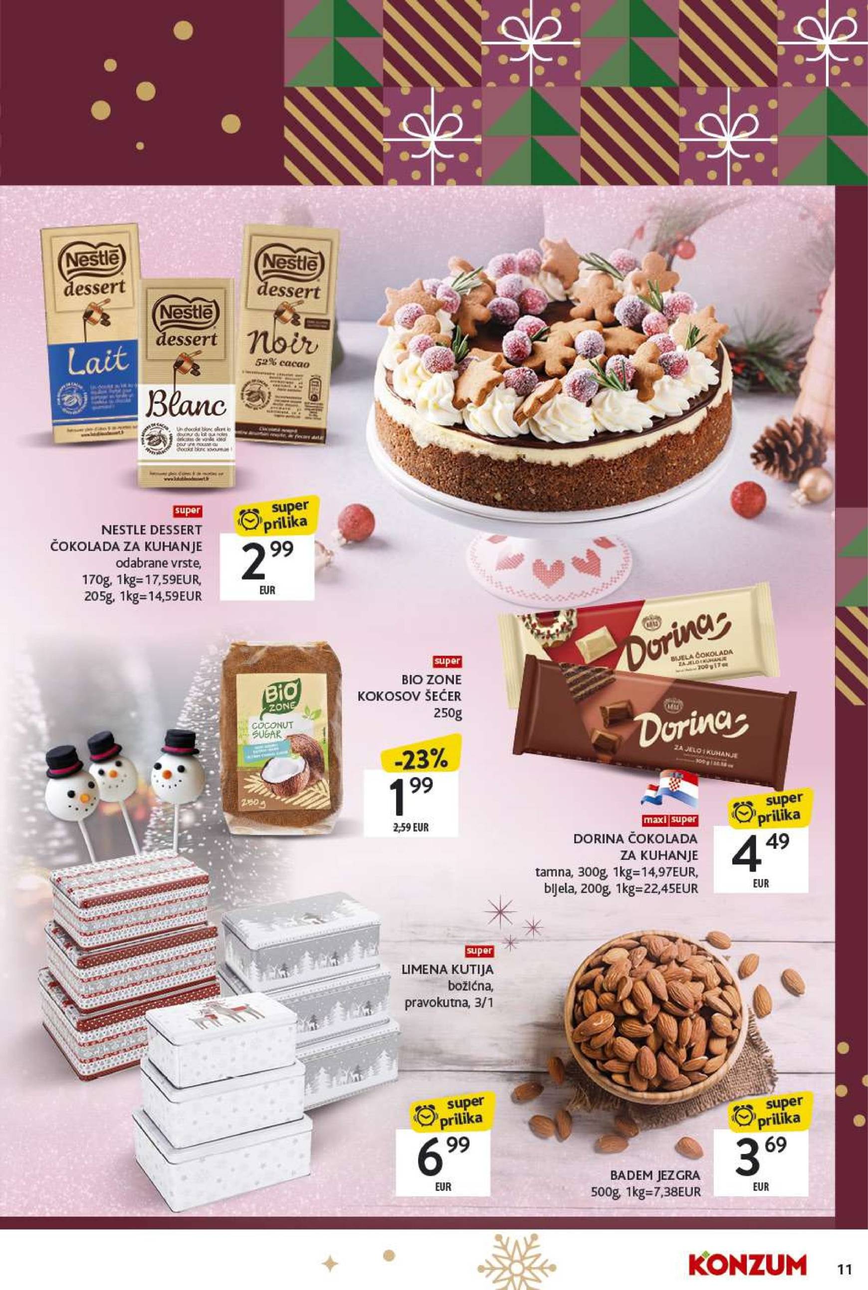 konzum - Konzum - Katalog Kolači katalog vrijedi od 02.12. do 24.12. - page: 11