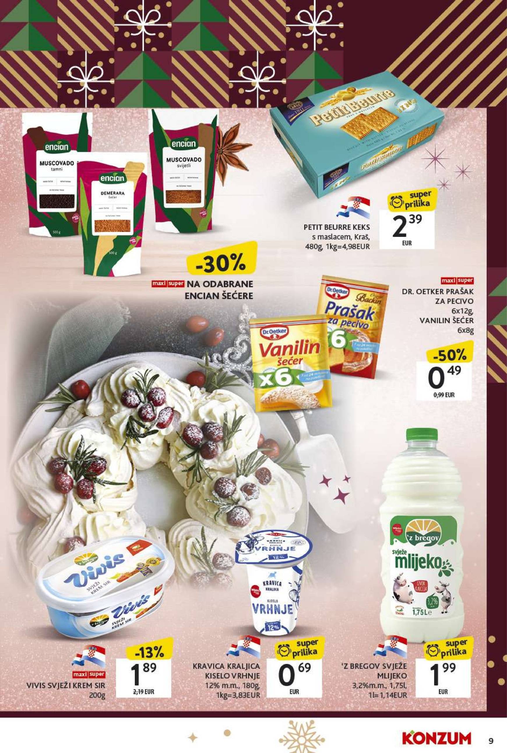 konzum - Konzum - Katalog Kolači katalog vrijedi od 02.12. do 24.12. - page: 9