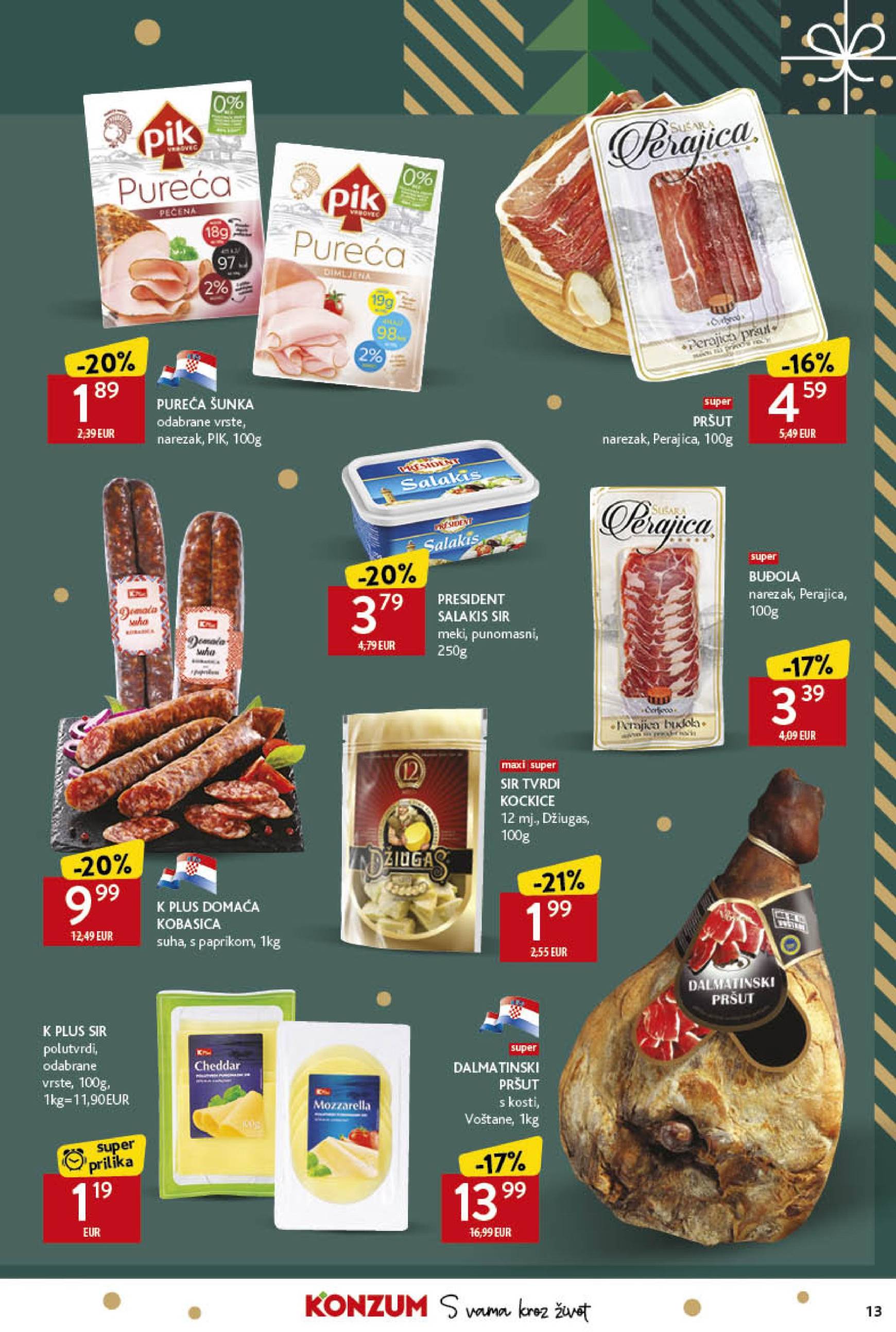 konzum - Konzum katalog vrijedi od 12.12. do 24.12. - page: 13