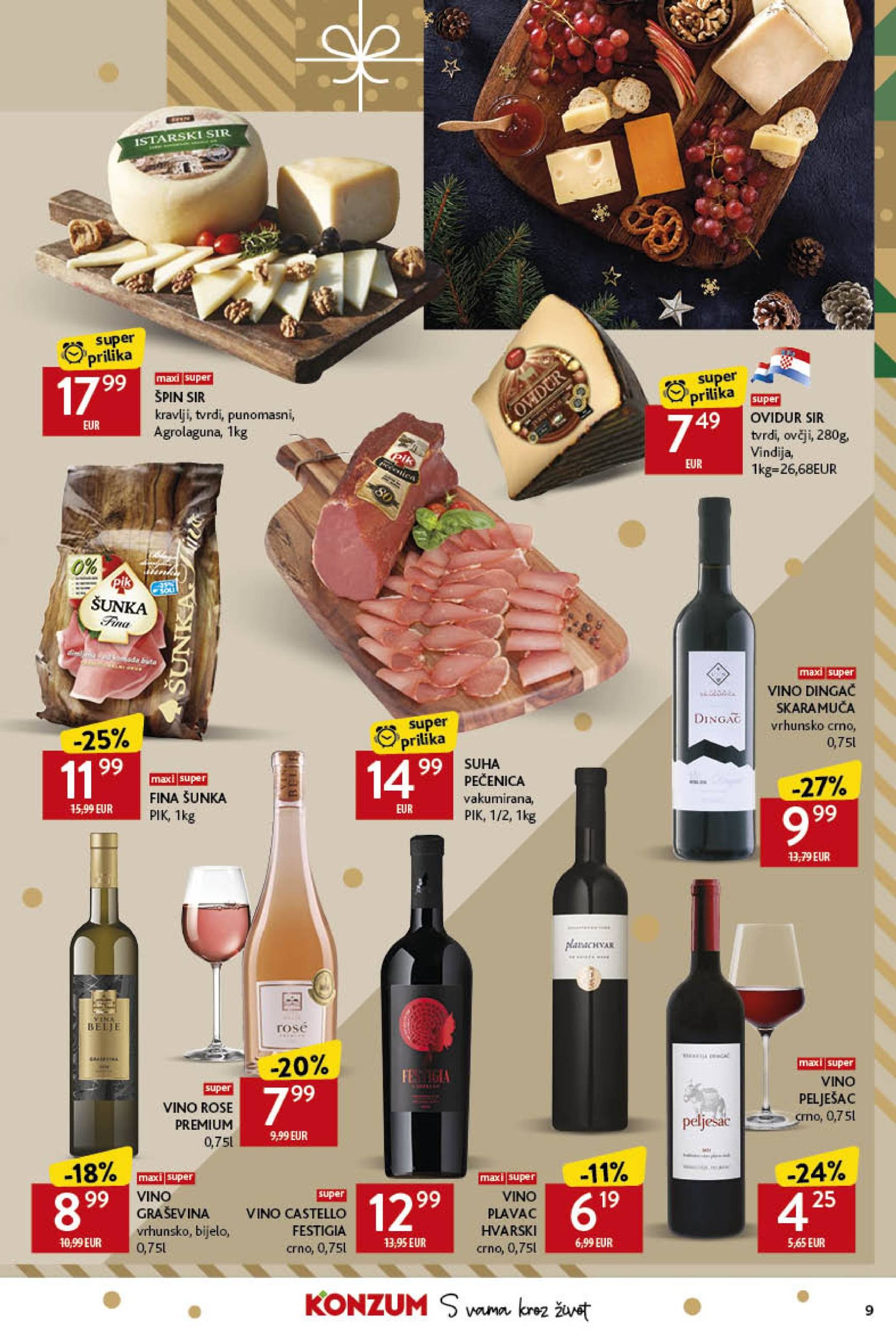 konzum - Konzum katalog vrijedi od 12.12. do 24.12. - page: 9