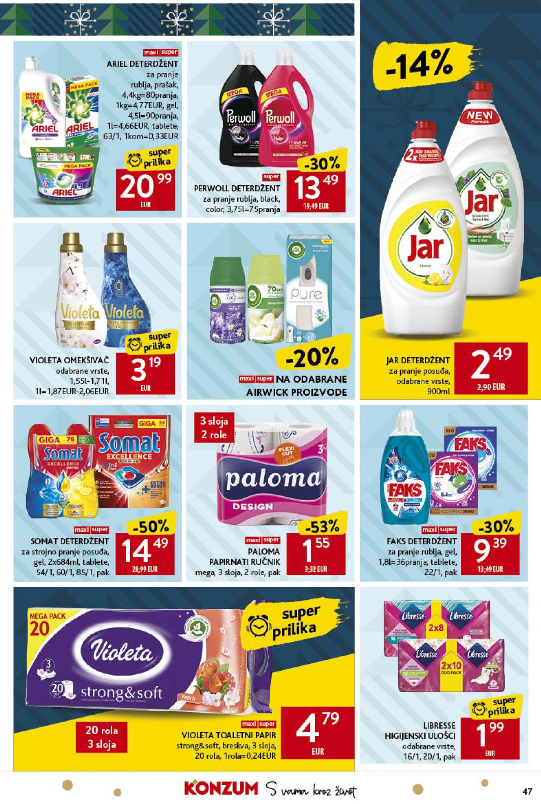 konzum - Konzum katalog vrijedi od 12.12. do 24.12. - page: 47