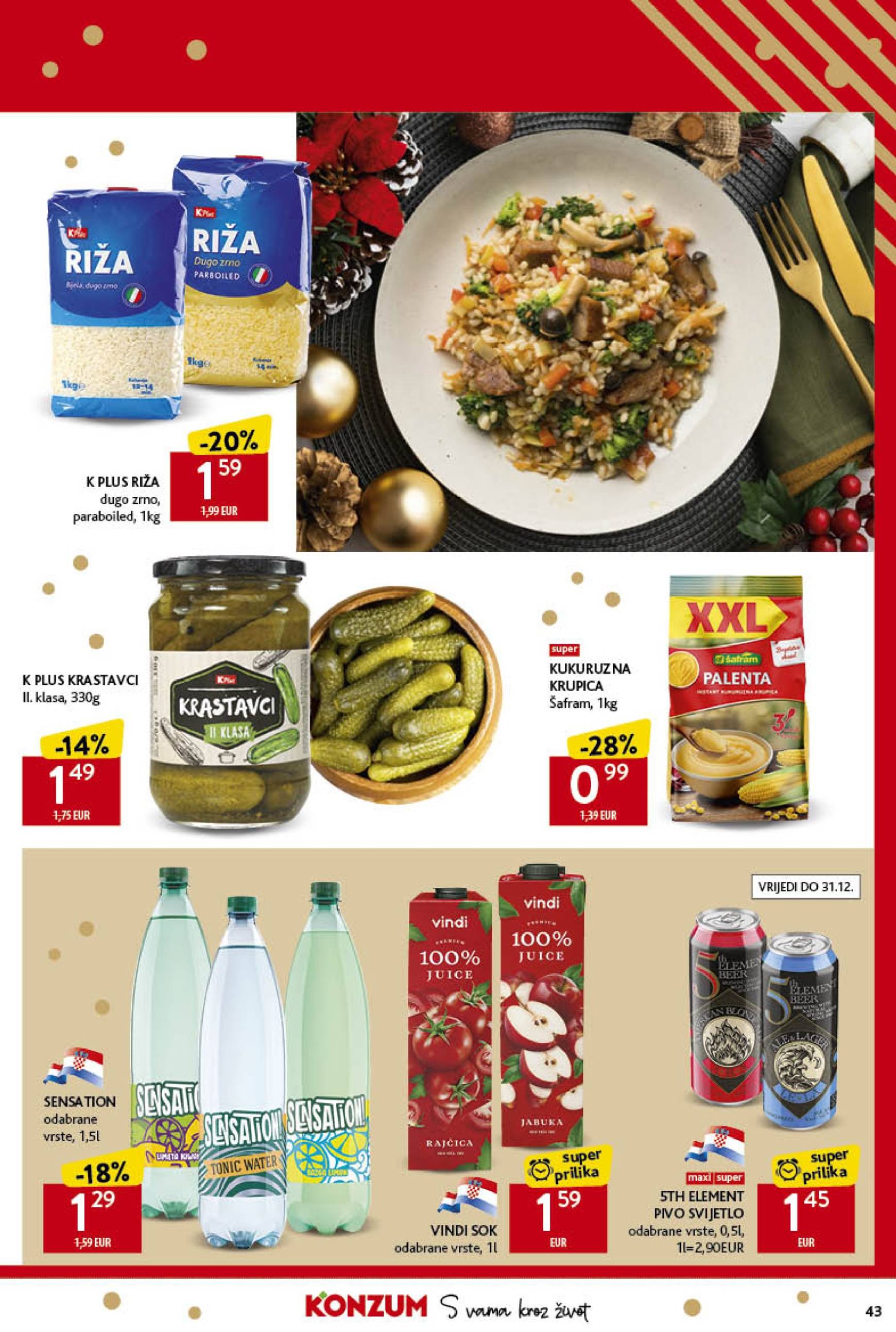 konzum - Konzum katalog vrijedi od 12.12. do 24.12. - page: 43