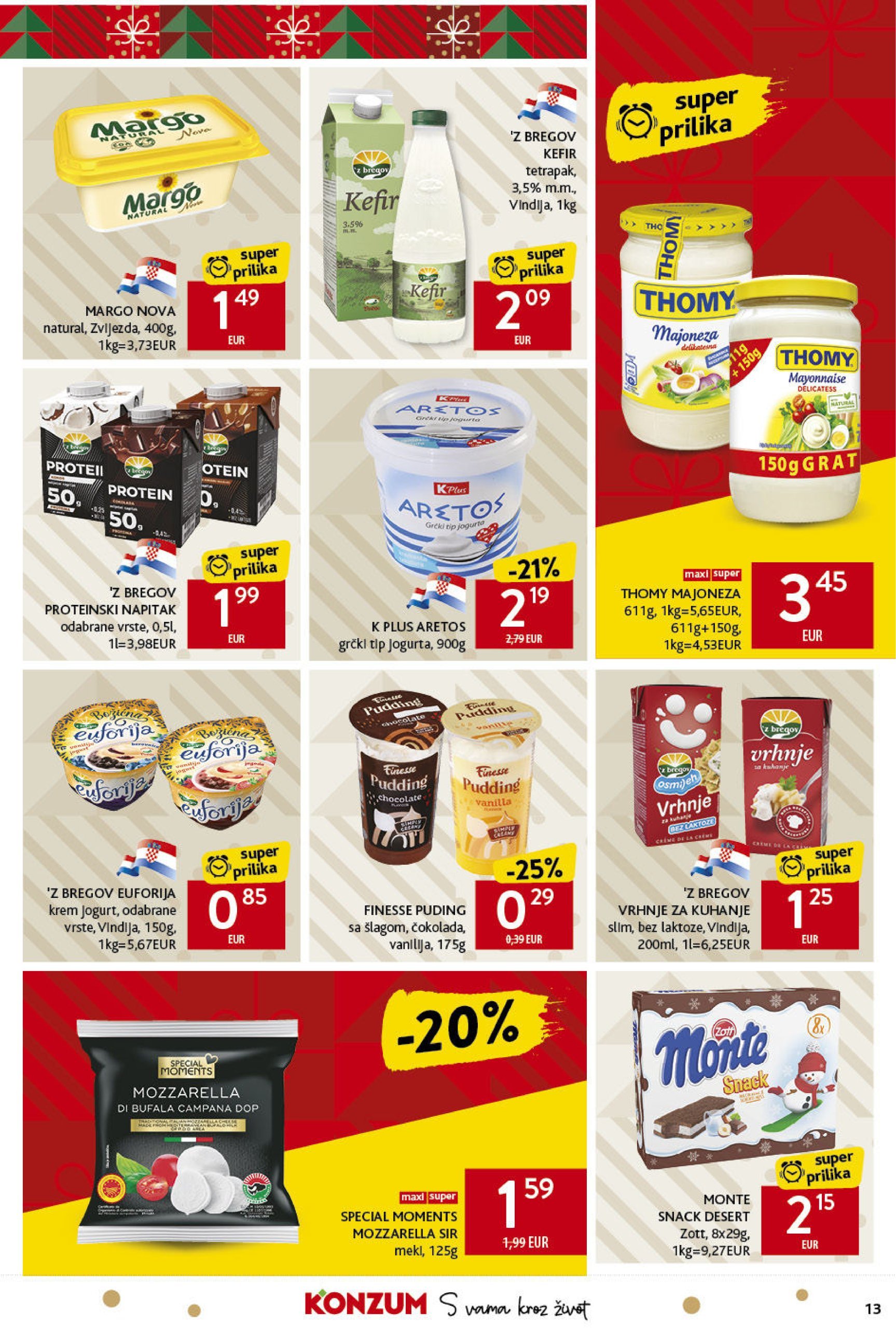 konzum - Konzum katalog vrijedi od 19.12. do 24.12. - page: 13