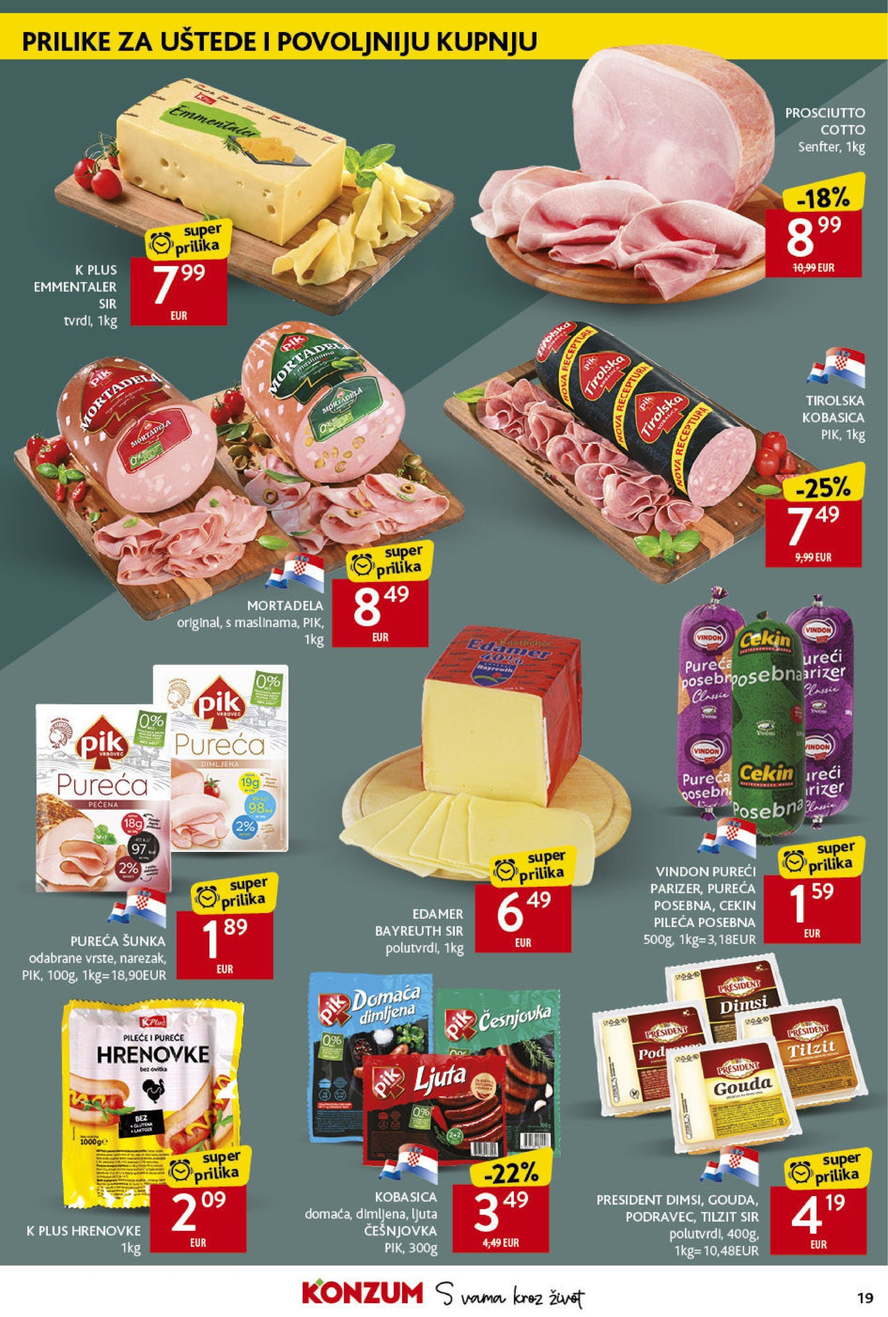 konzum - Konzum katalog vrijedi od 23.01. do 29.01. - page: 19