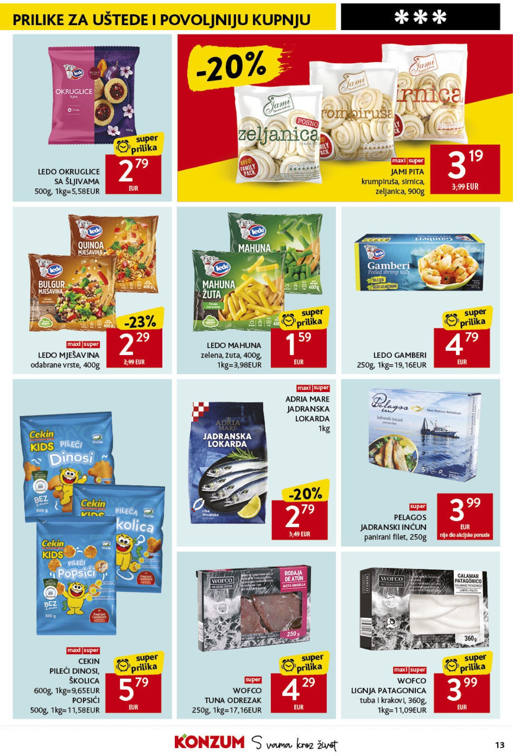 konzum - Konzum katalog vrijedi od 23.01. do 29.01. - page: 13