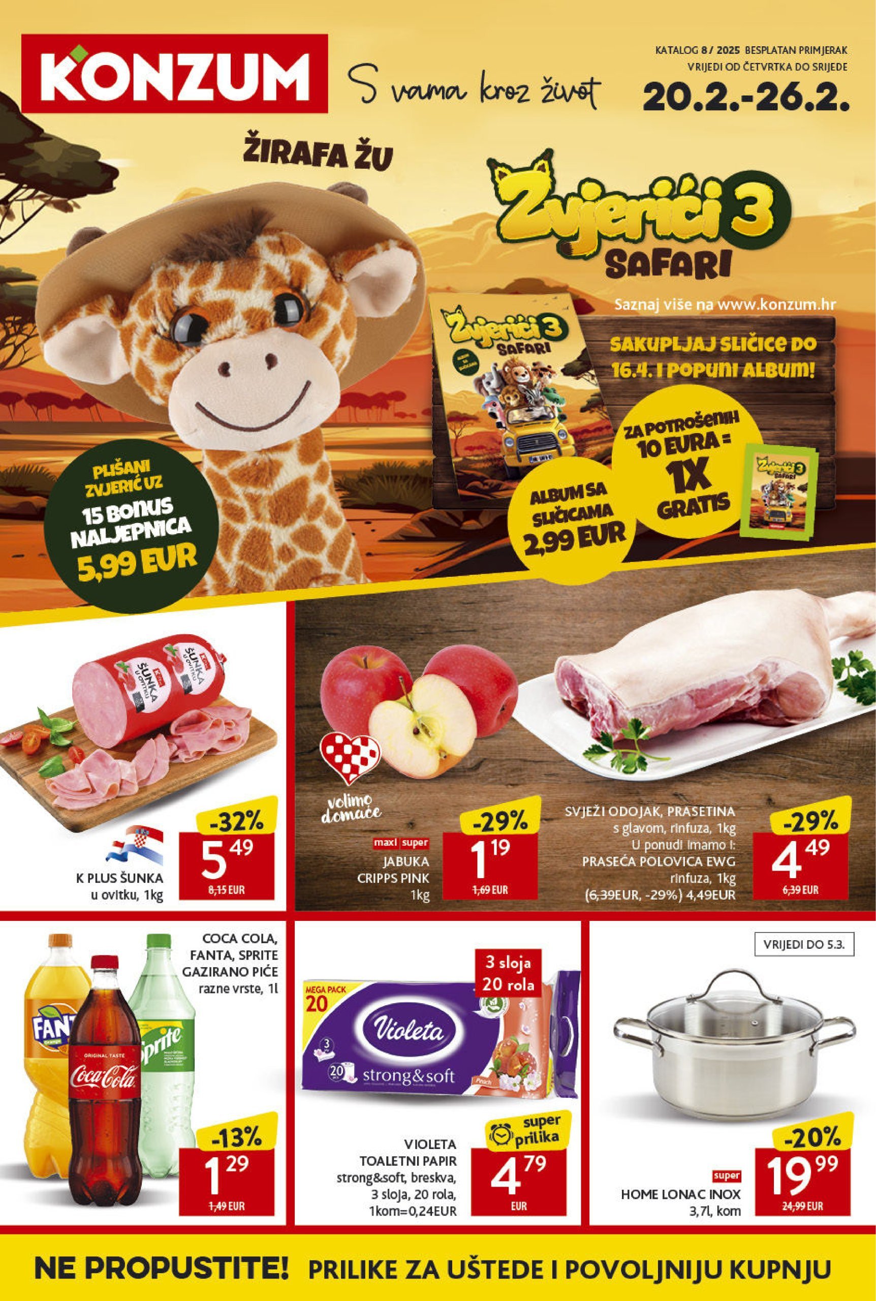 konzum - Konzum katalog vrijedi od 20.02. do 26.02. - page: 1