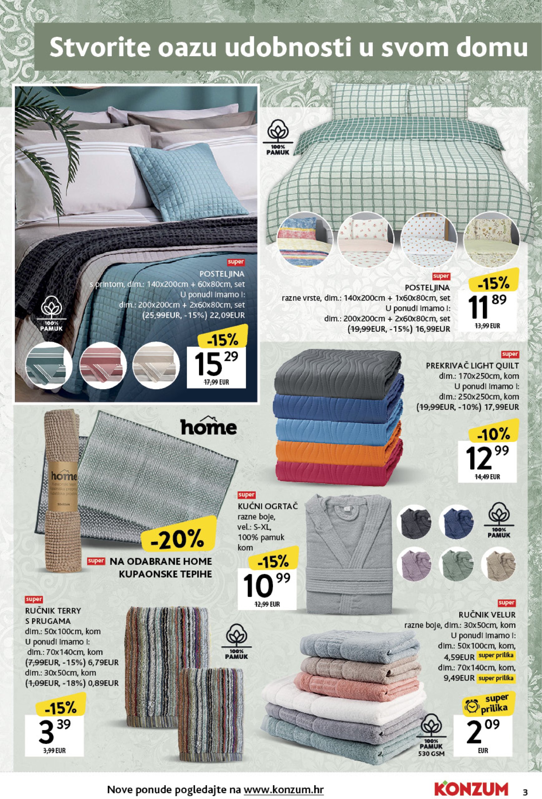 konzum - Konzum - Katalog uređenje doma katalog vrijedi od 28.04. do 01.06. - page: 3