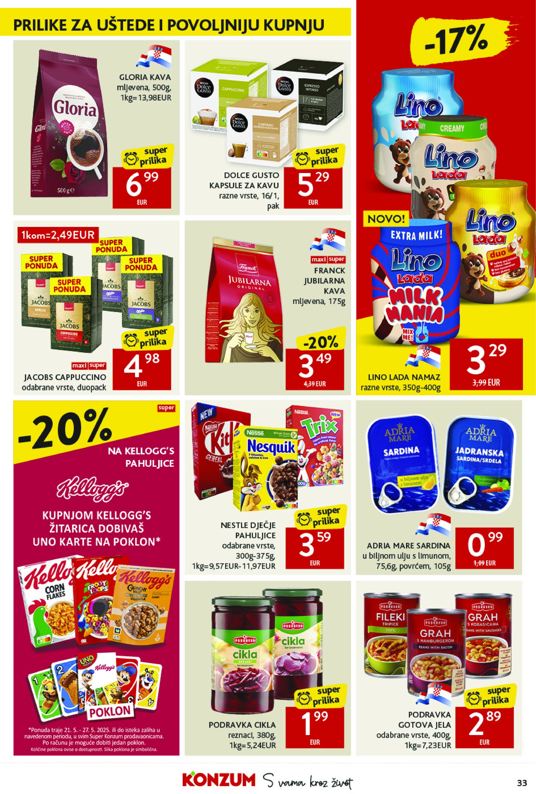 konzum - Prelistajte ovaj Konzum katalog, vrijedi od 21.05. do 27.05. - page: 33 konzum - Prelistajte ovaj Konzum katalog, vrijedi od 21.05. do 27.05. - page: 33