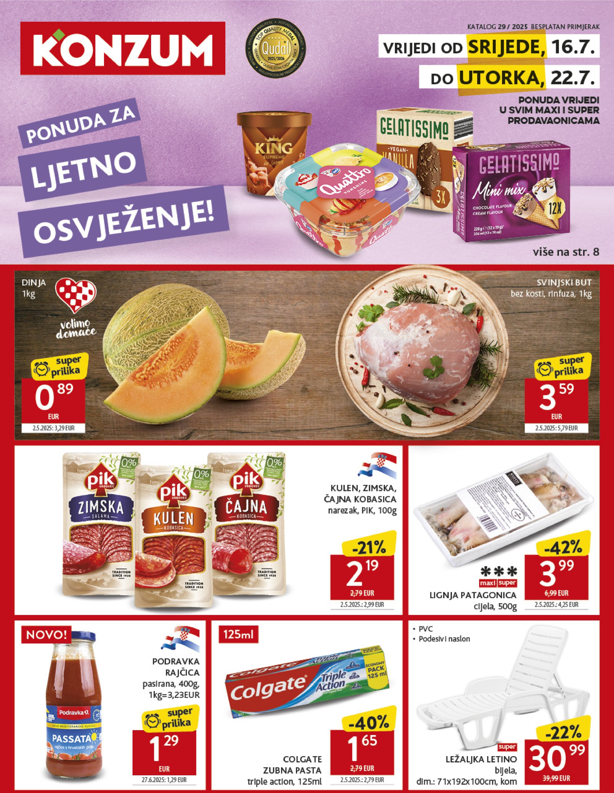 konzum - Prelistajte katalog Konzum, vrijedi od 16.07. do 22.07.