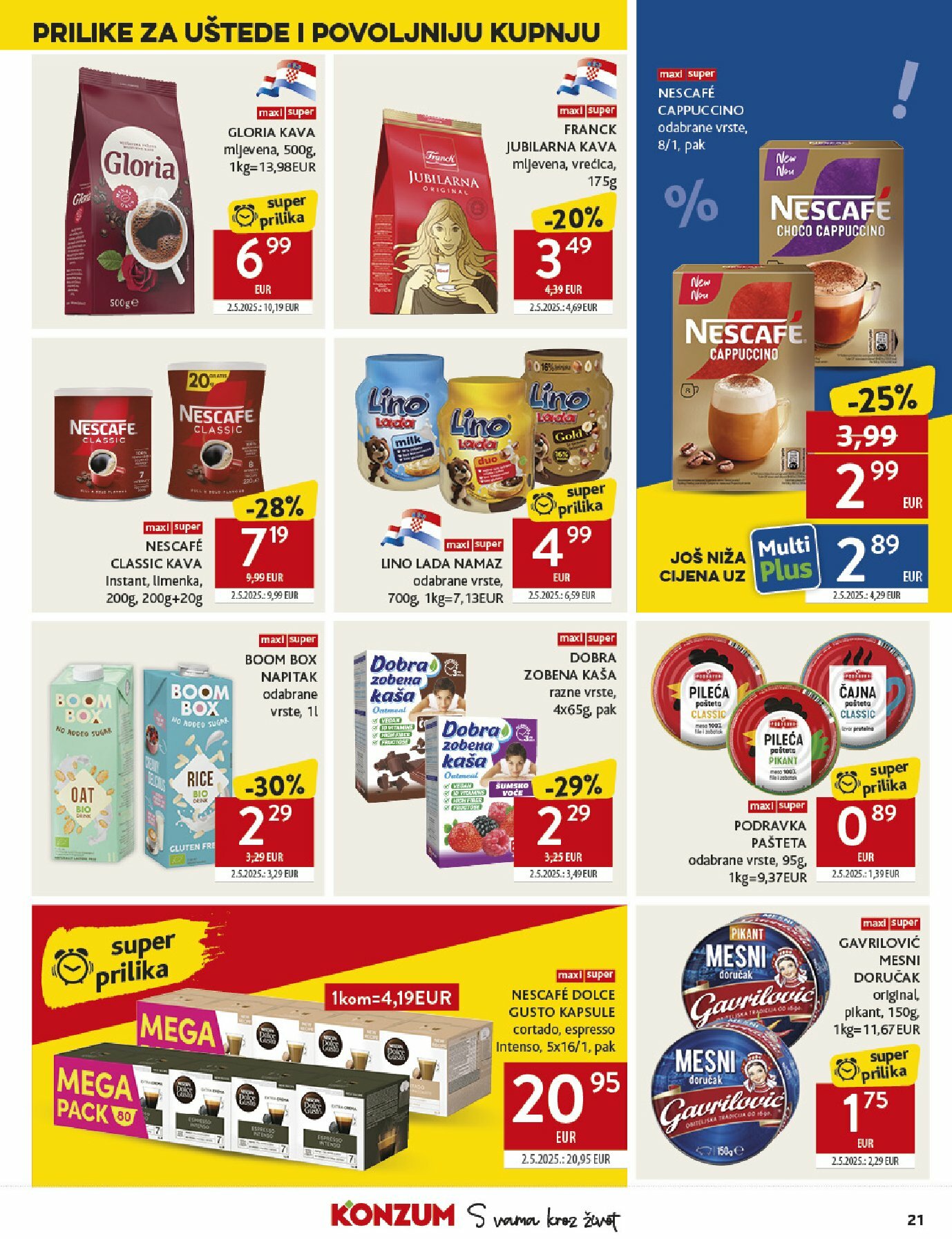 konzum - Prelistajte katalog Konzum, vrijedi od 13.08. do 19.08. - page: 21