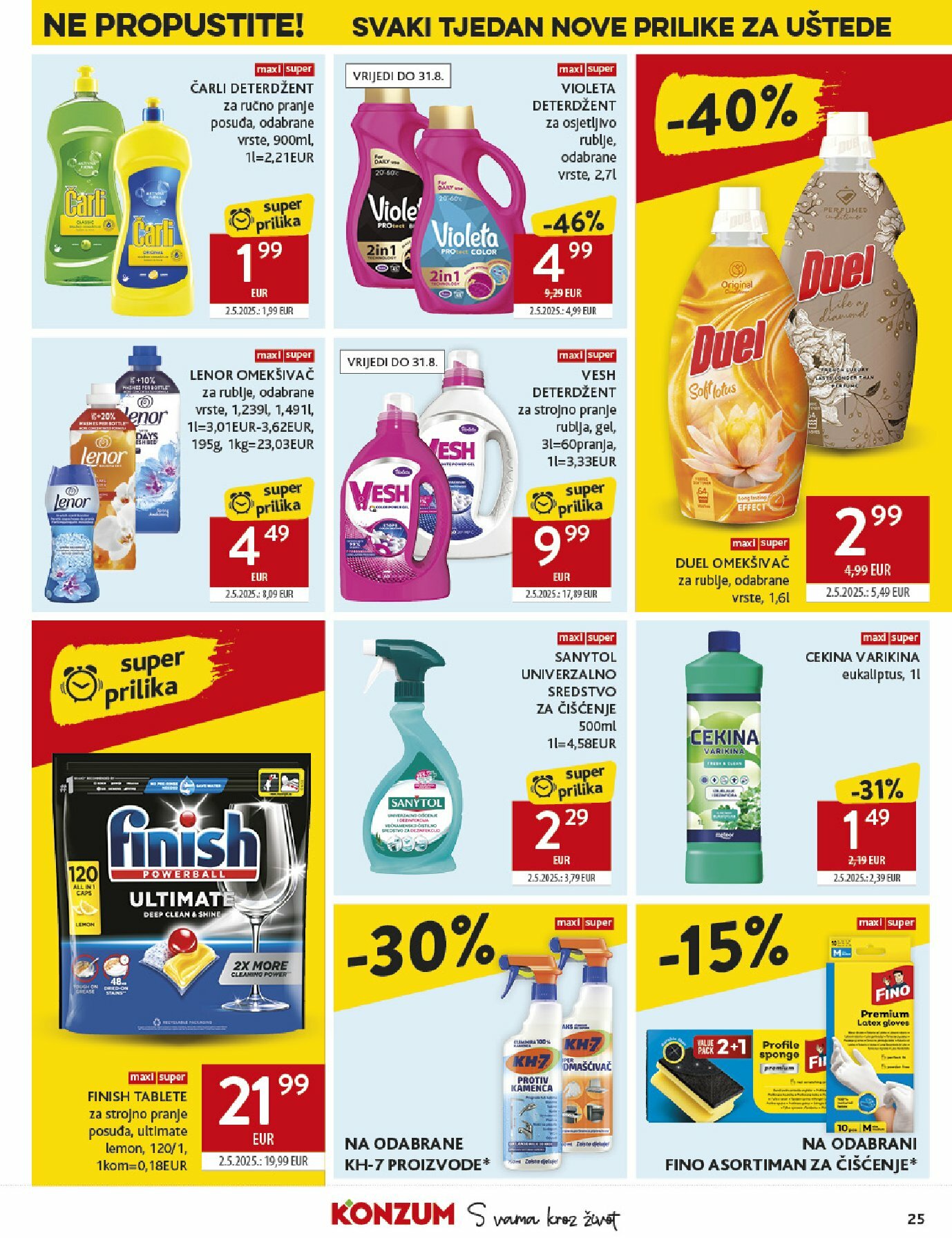 konzum - Prelistajte katalog Konzum, vrijedi od 13.08. do 19.08. - page: 25