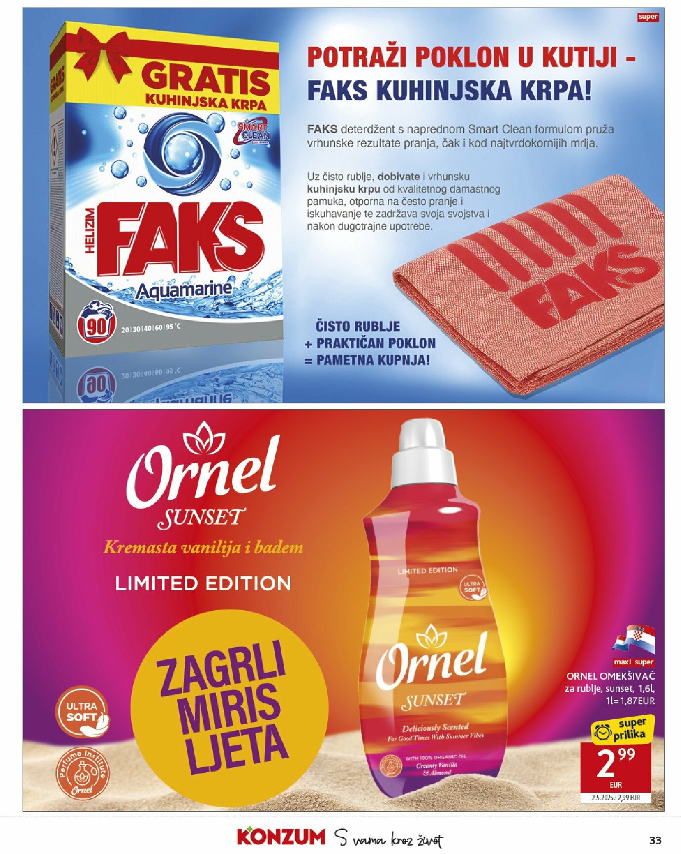 konzum - Prelistajte katalog Konzum, vrijedi od 13.08. do 19.08. - page: 33
