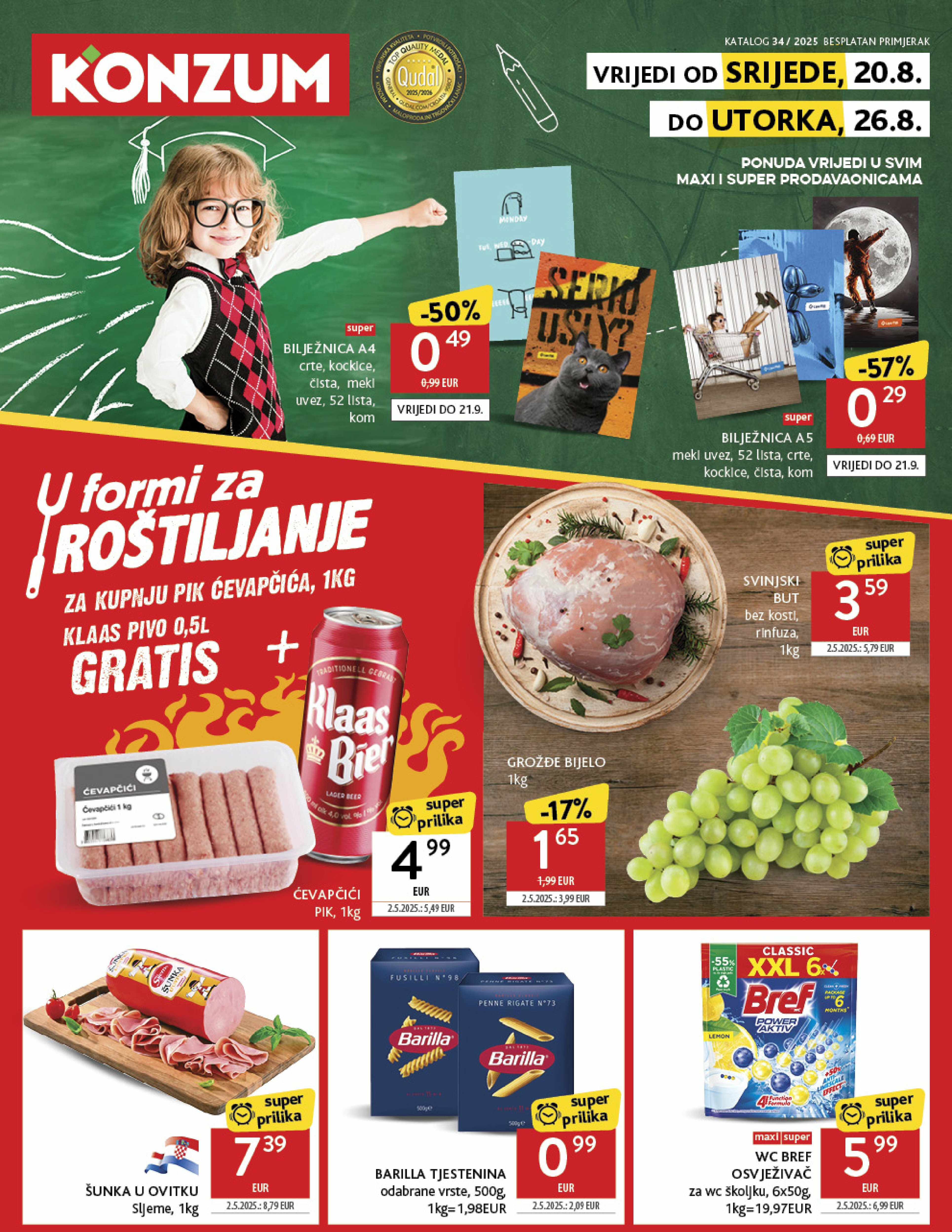 konzum - Prelistajte katalog Konzum, vrijedi od 20.08. do 26.08.