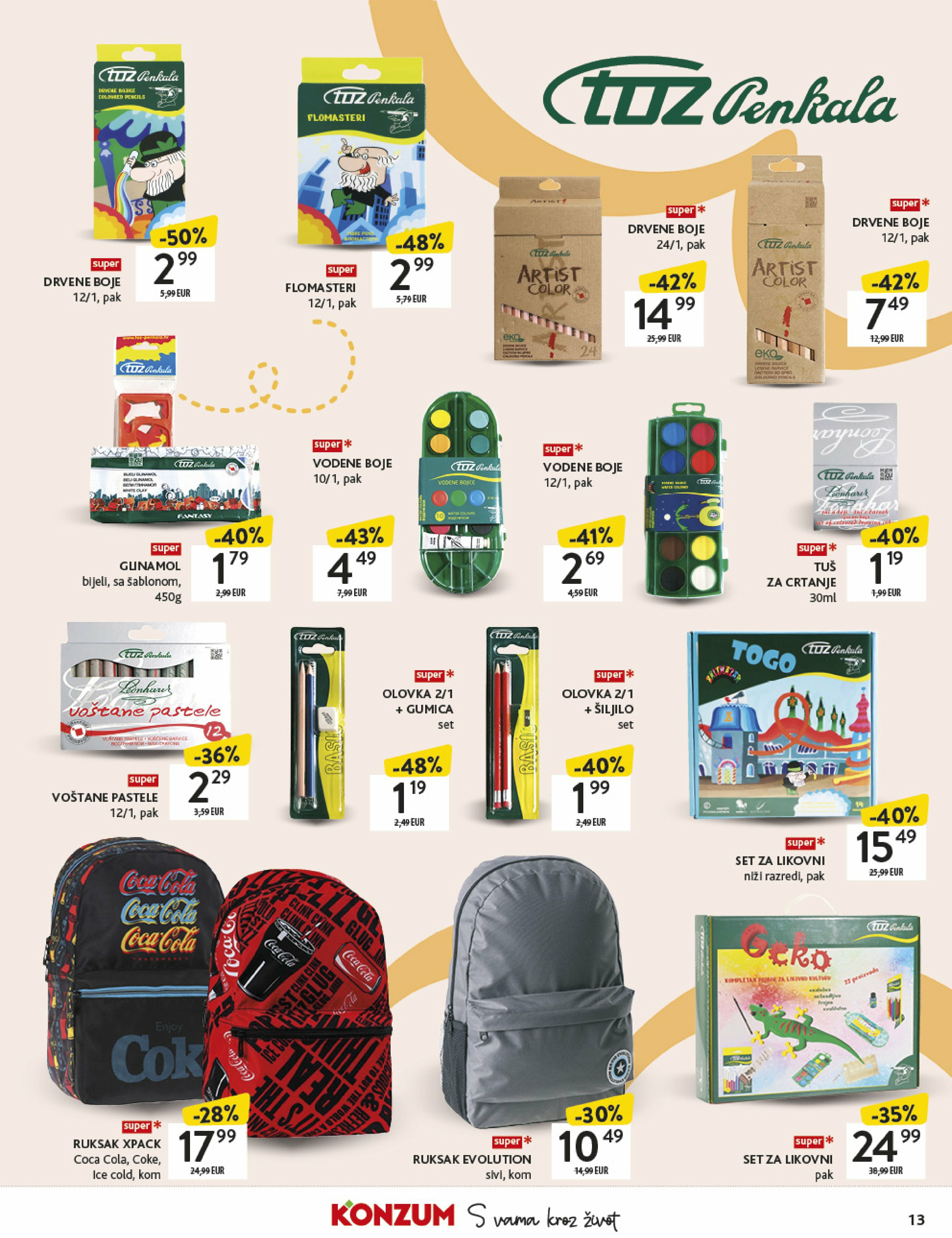 konzum - Prelistajte katalog Konzum - Katalog škola, vrijedi od 18.08. do 21.09. - page: 13 konzum - Prelistajte katalog Konzum - Katalog škola, vrijedi od 18.08. do 21.09. - page: 13