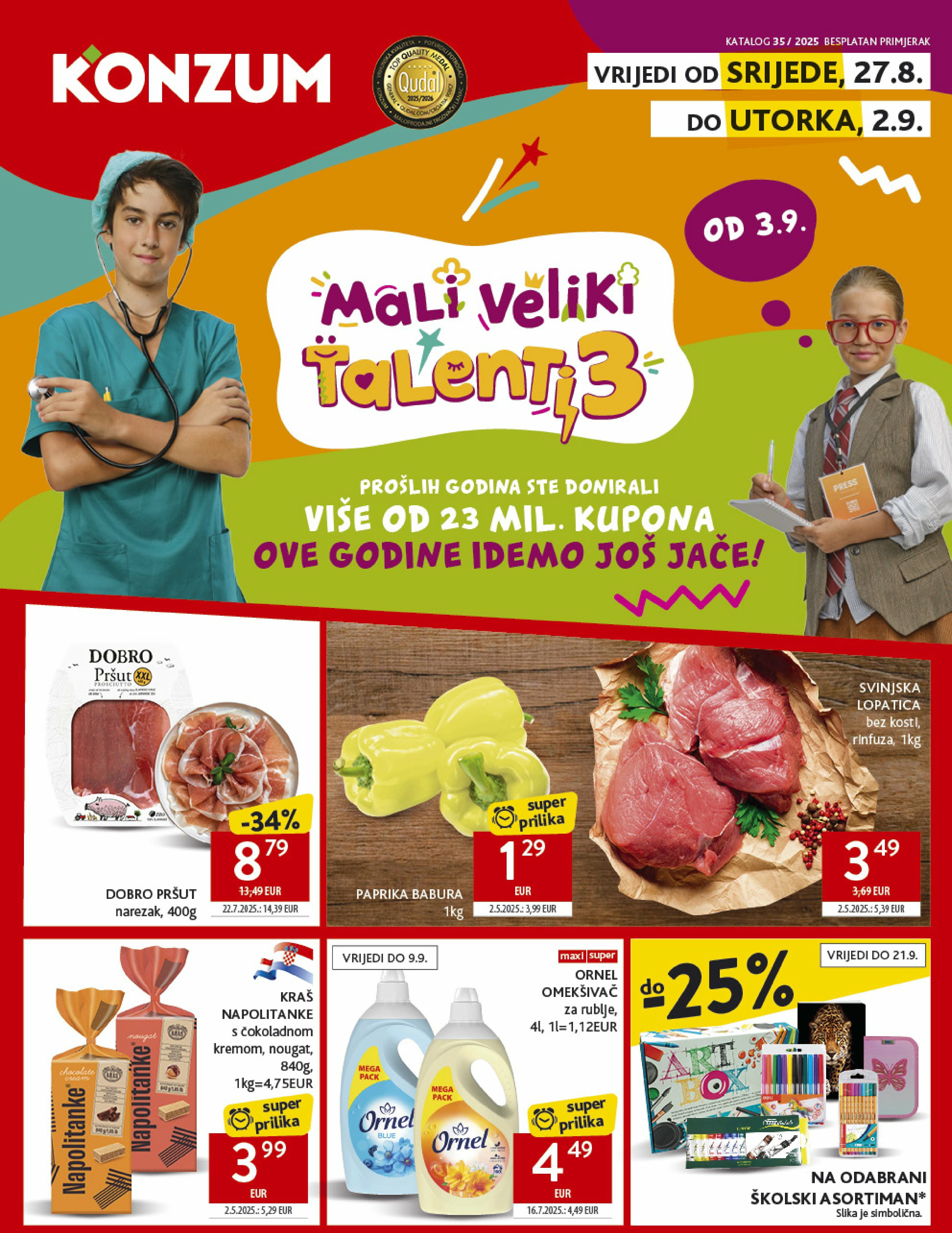 konzum - Prelistajte katalog Konzum, vrijedi od 27.08. do 02.09.