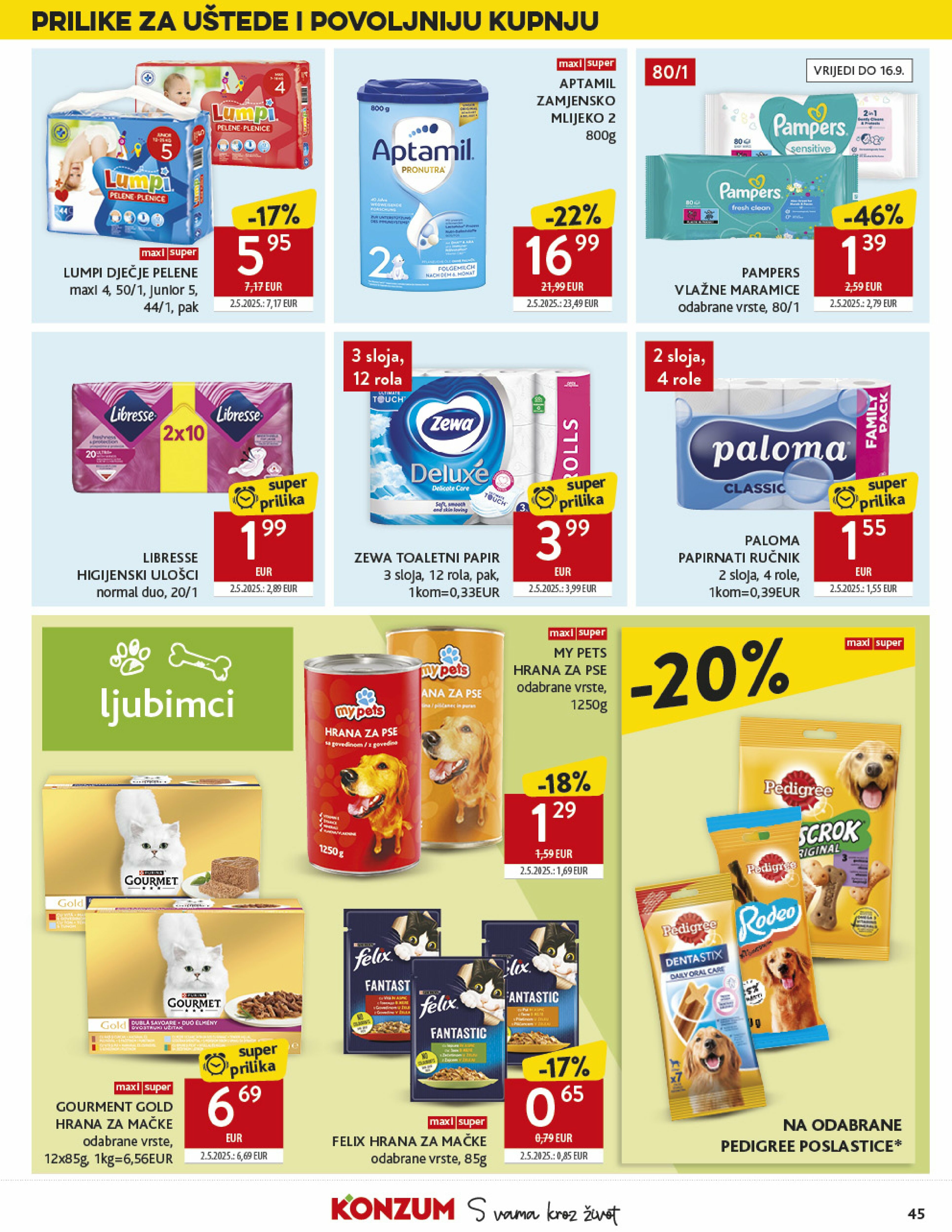 konzum - Prelistajte katalog Konzum, vrijedi od 03.09. do 09.09. - page: 45