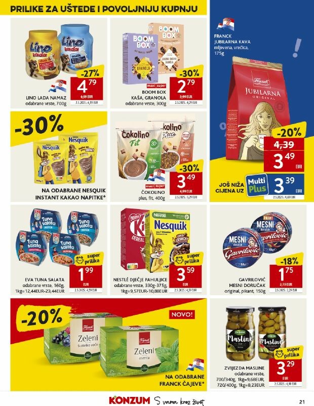 konzum - Prelistajte katalog Konzum, vrijedi od 24.09. do 30.09. - page: 21