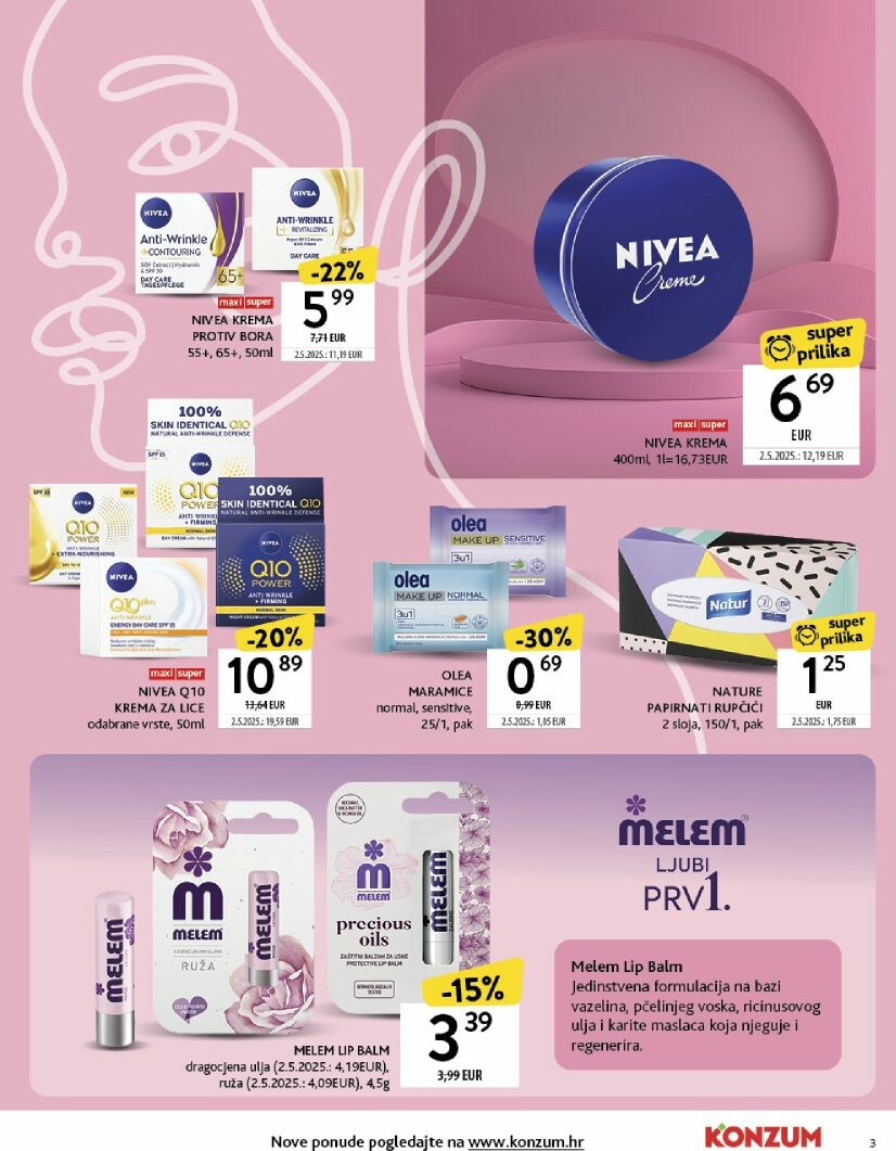 konzum - Prelistajte katalog Konzum - Katalog ljepota i njega, vrijedi od 22.09. do 05.10. - page: 3