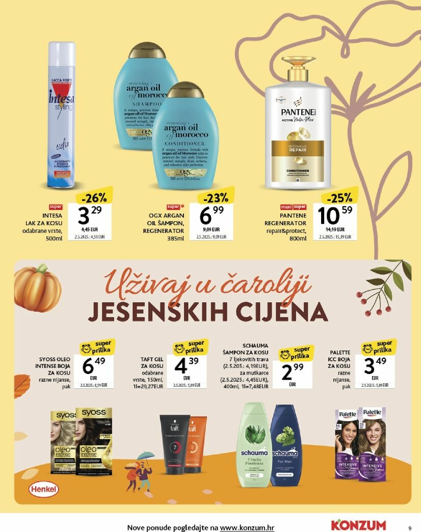 konzum - Prelistajte katalog Konzum - Katalog ljepota i njega, vrijedi od 22.09. do 05.10. - page: 9