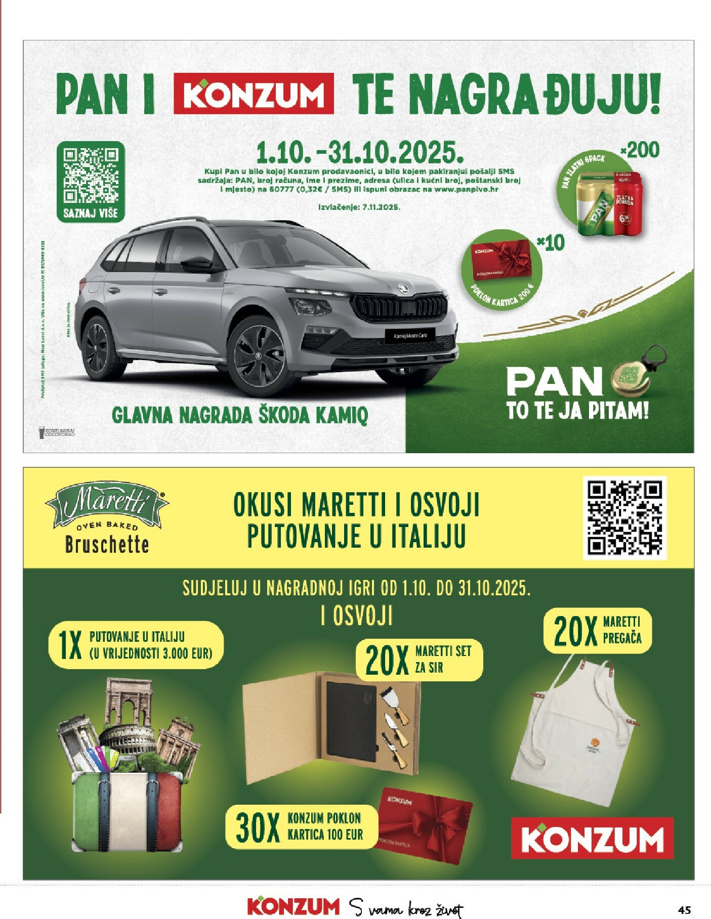 konzum - Prelistajte katalog Konzum, vrijedi od 01.10. do 07.10. - page: 45
