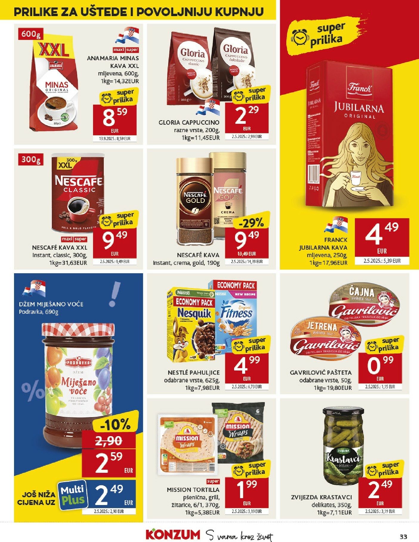konzum - Prelistajte katalog Konzum, vrijedi od 01.10. do 07.10. - page: 33