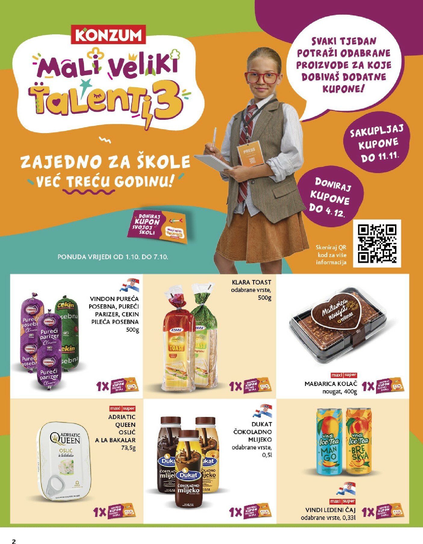 konzum - Prelistajte katalog Konzum, vrijedi od 01.10. do 07.10. - page: 2
