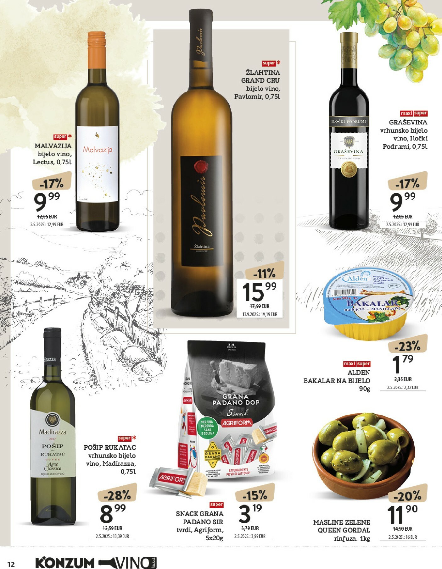 konzum - Prelistajte katalog Konzum - Katalog vino, vrijedi od 13.10. do 26.10. - page: 12