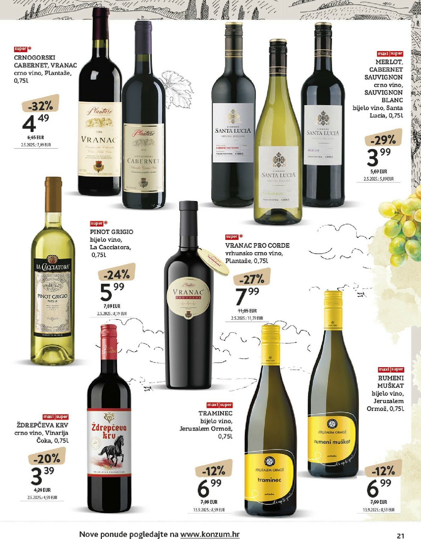 konzum - Prelistajte katalog Konzum - Katalog vino, vrijedi od 13.10. do 26.10. - page: 21
