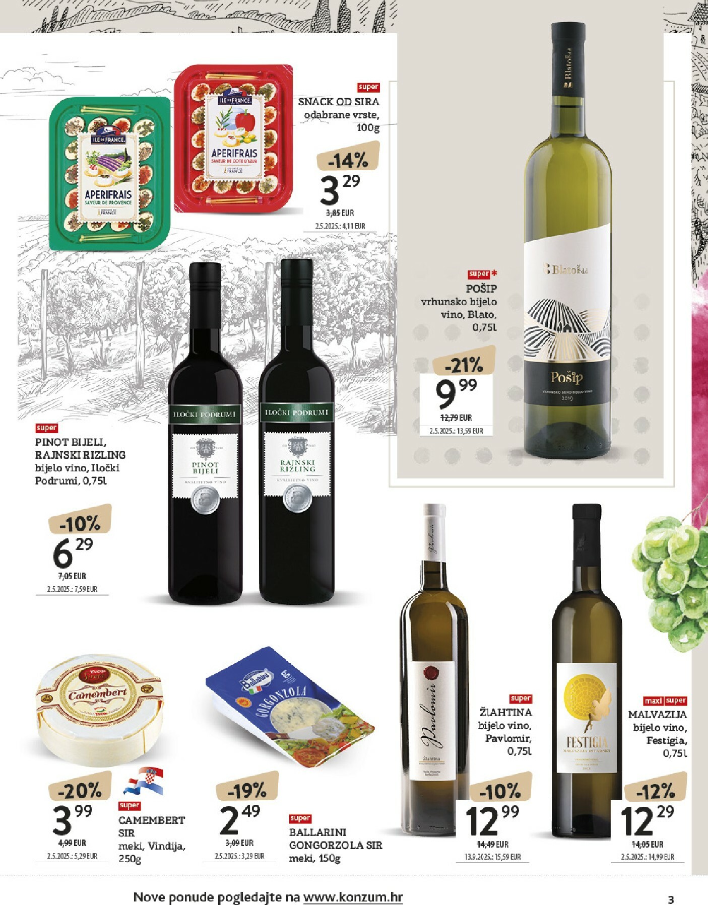 konzum - Prelistajte katalog Konzum - Katalog vino, vrijedi od 13.10. do 26.10. - page: 3