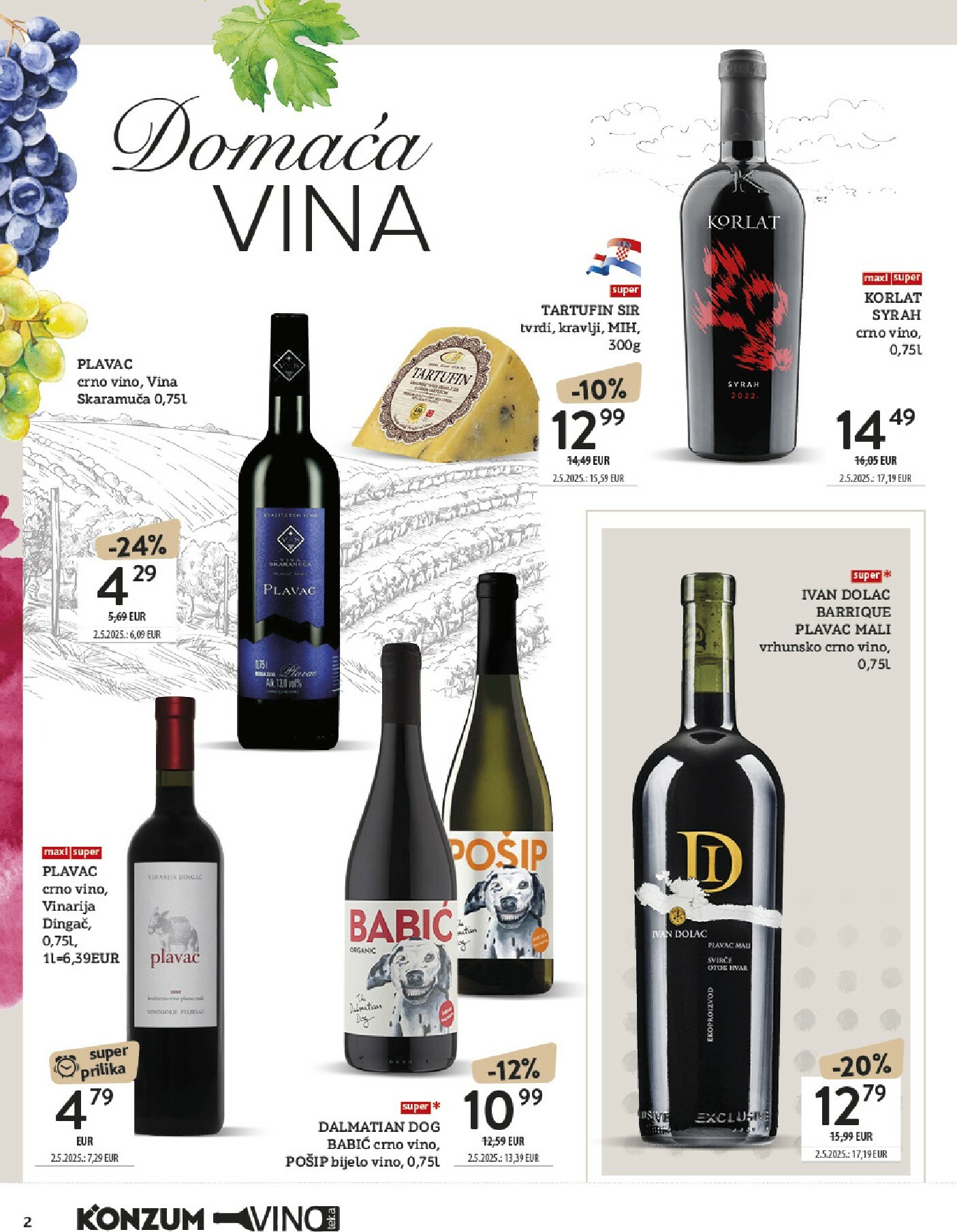 konzum - Prelistajte katalog Konzum - Katalog vino, vrijedi od 13.10. do 26.10. - page: 2