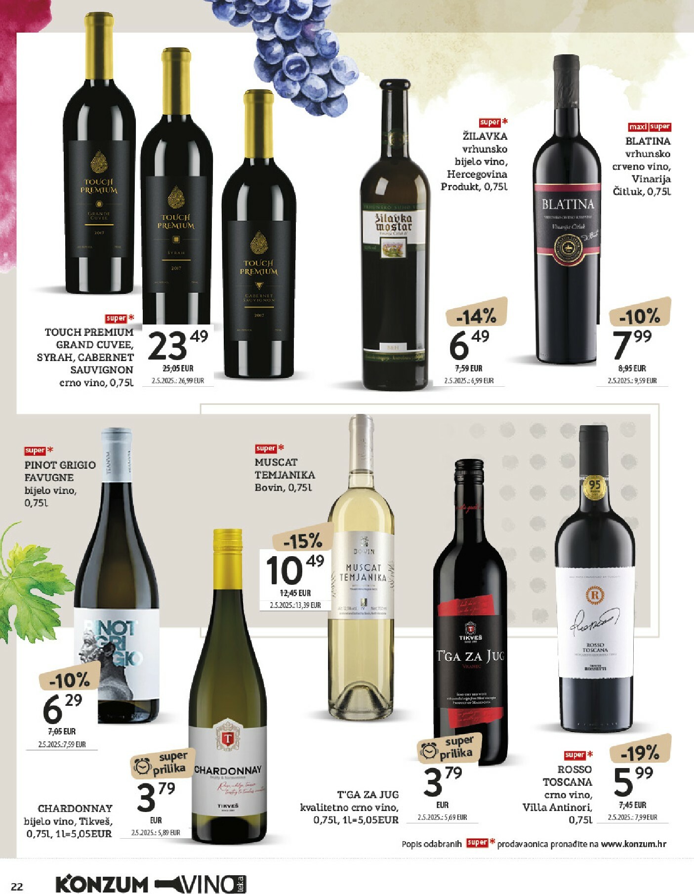 konzum - Prelistajte katalog Konzum - Katalog vino, vrijedi od 13.10. do 26.10. - page: 22