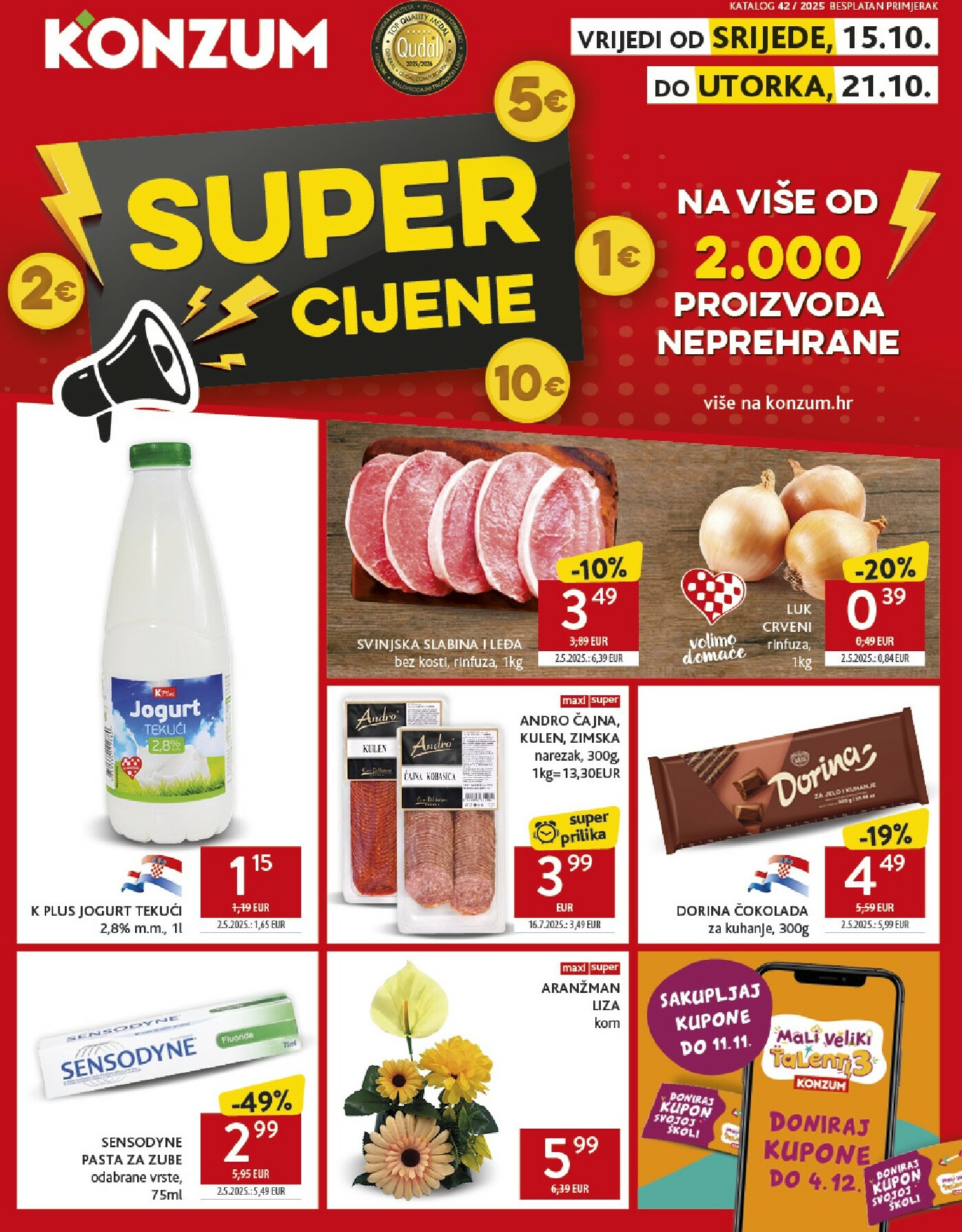 konzum - Prelistajte katalog Konzum, vrijedi od 15.10. do 21.10.