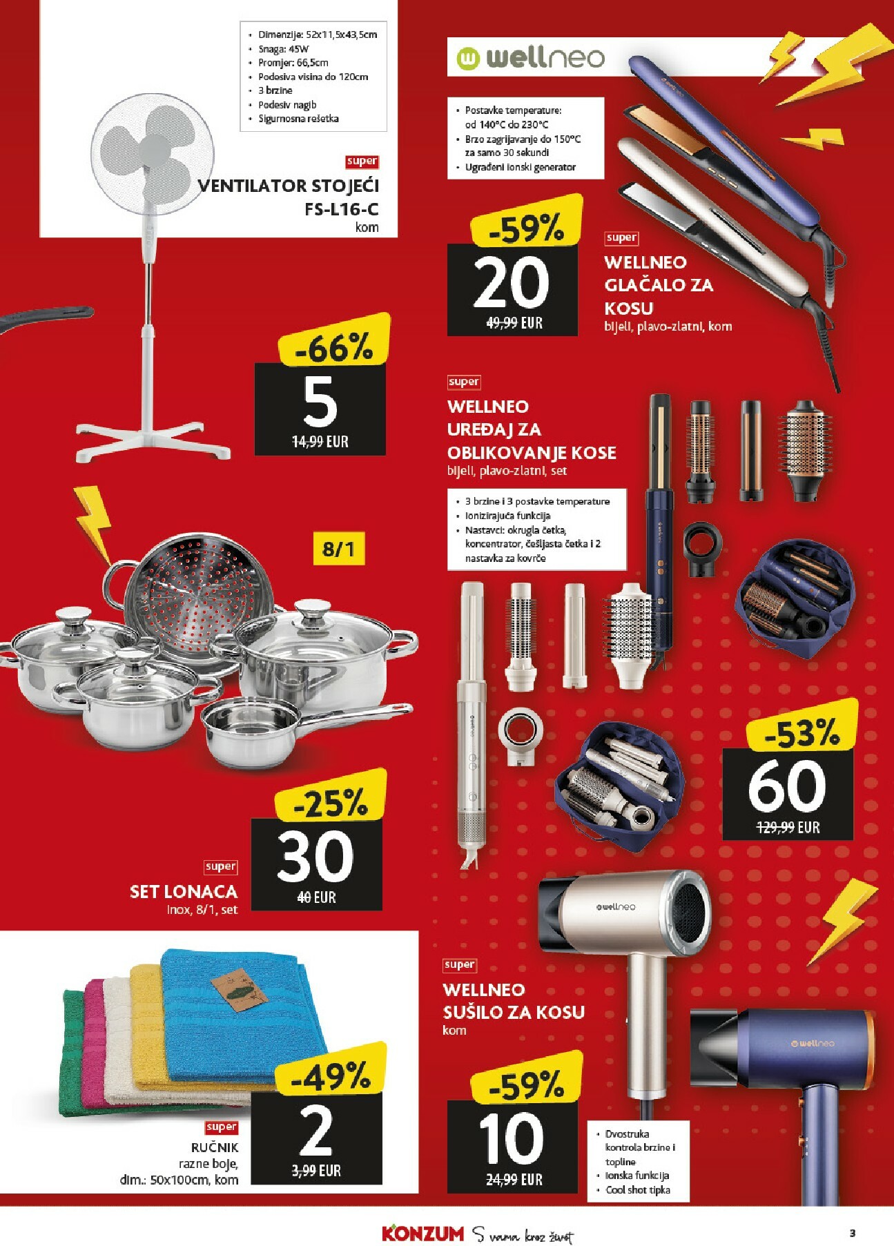 konzum - Prelistajte katalog Konzum - Super rasprodaja neprehrambenih proizvoda, vrijedi od 03.11. do 31.12. - page: 3