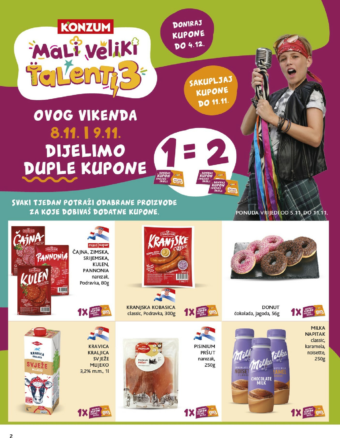 konzum - Prelistajte katalog Konzum, vrijedi od 05.11. do 11.11. - page: 2