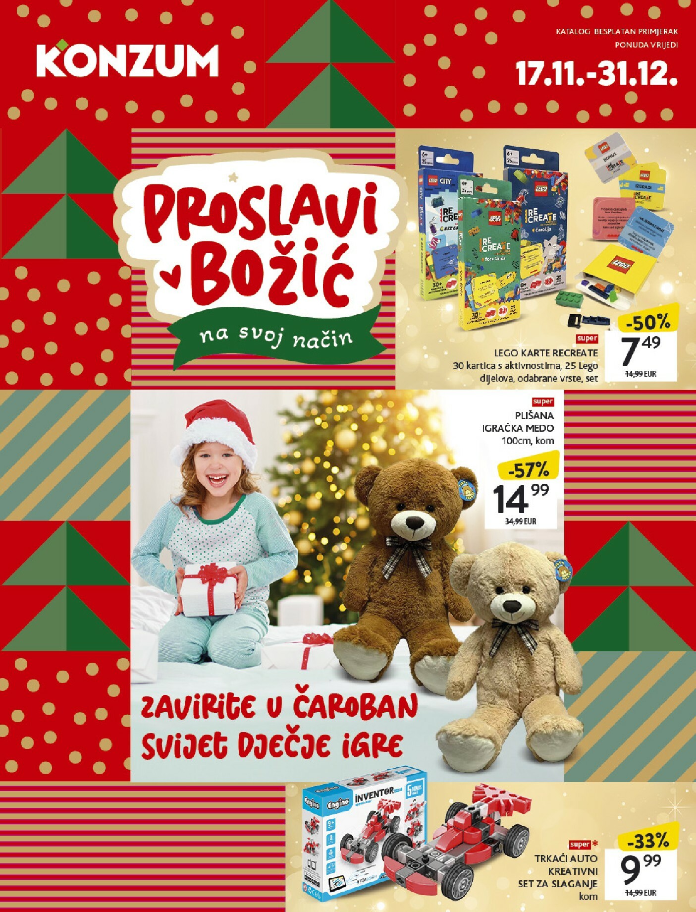 konzum - Prelistajte katalog Konzum - Katalog igračaka, vrijedi od 17.11. do 31.12.