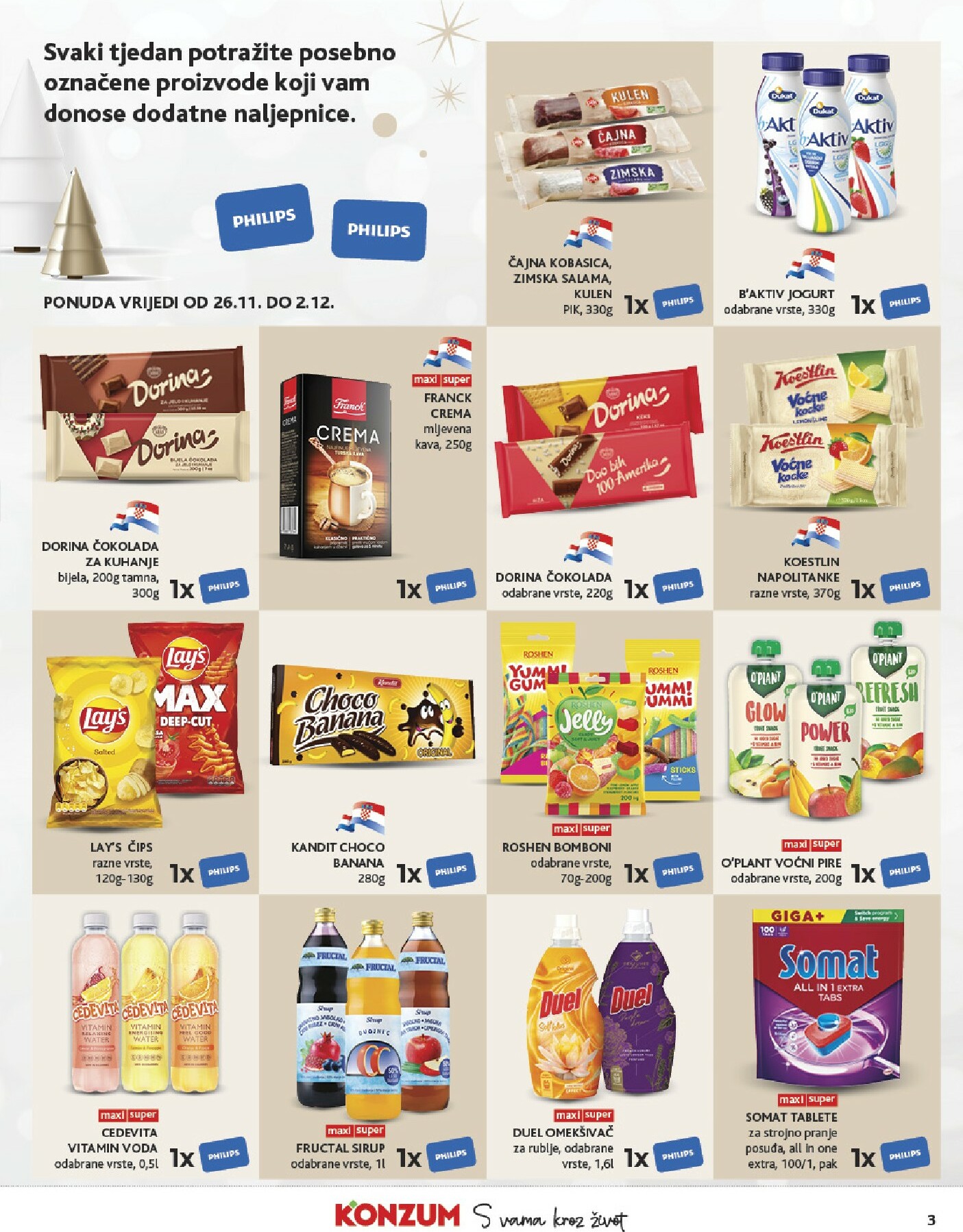 konzum - Prelistajte katalog Konzum, vrijedi od 26.11. do 02.12. - page: 3