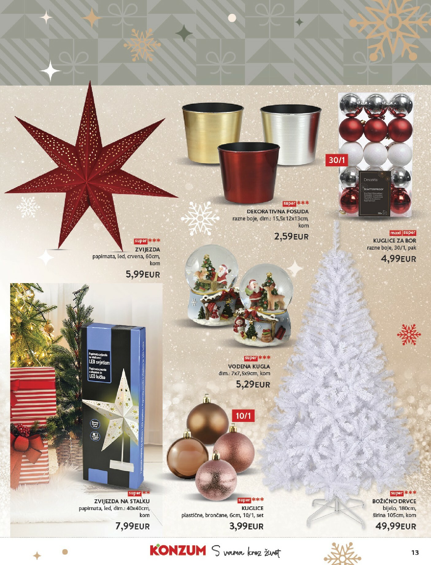 konzum - Prelistajte katalog Konzum - Katalog Ukrasi, vrijedi od 24.11. do 24.12. - page: 13