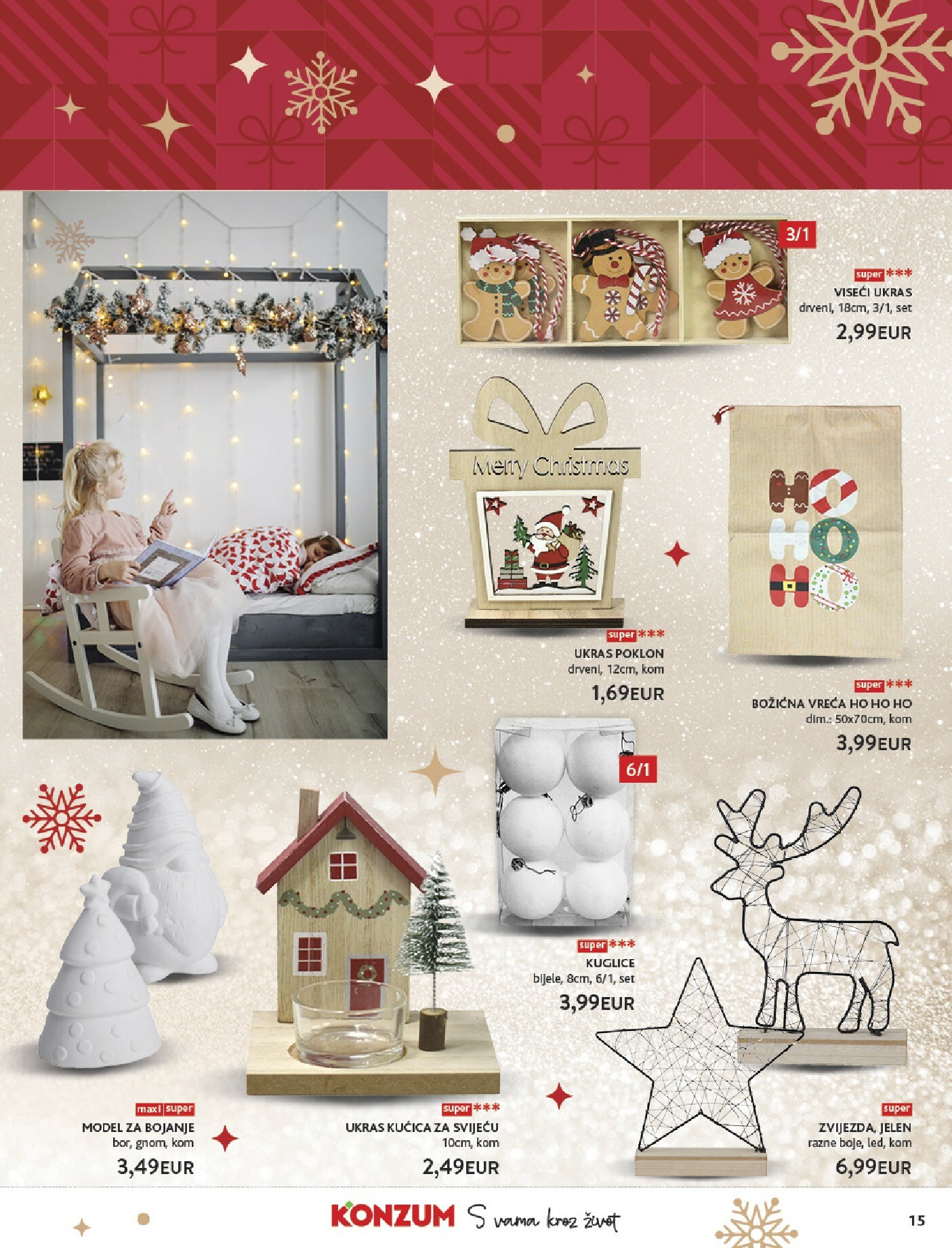 konzum - Prelistajte katalog Konzum - Katalog Ukrasi, vrijedi od 24.11. do 24.12. - page: 15