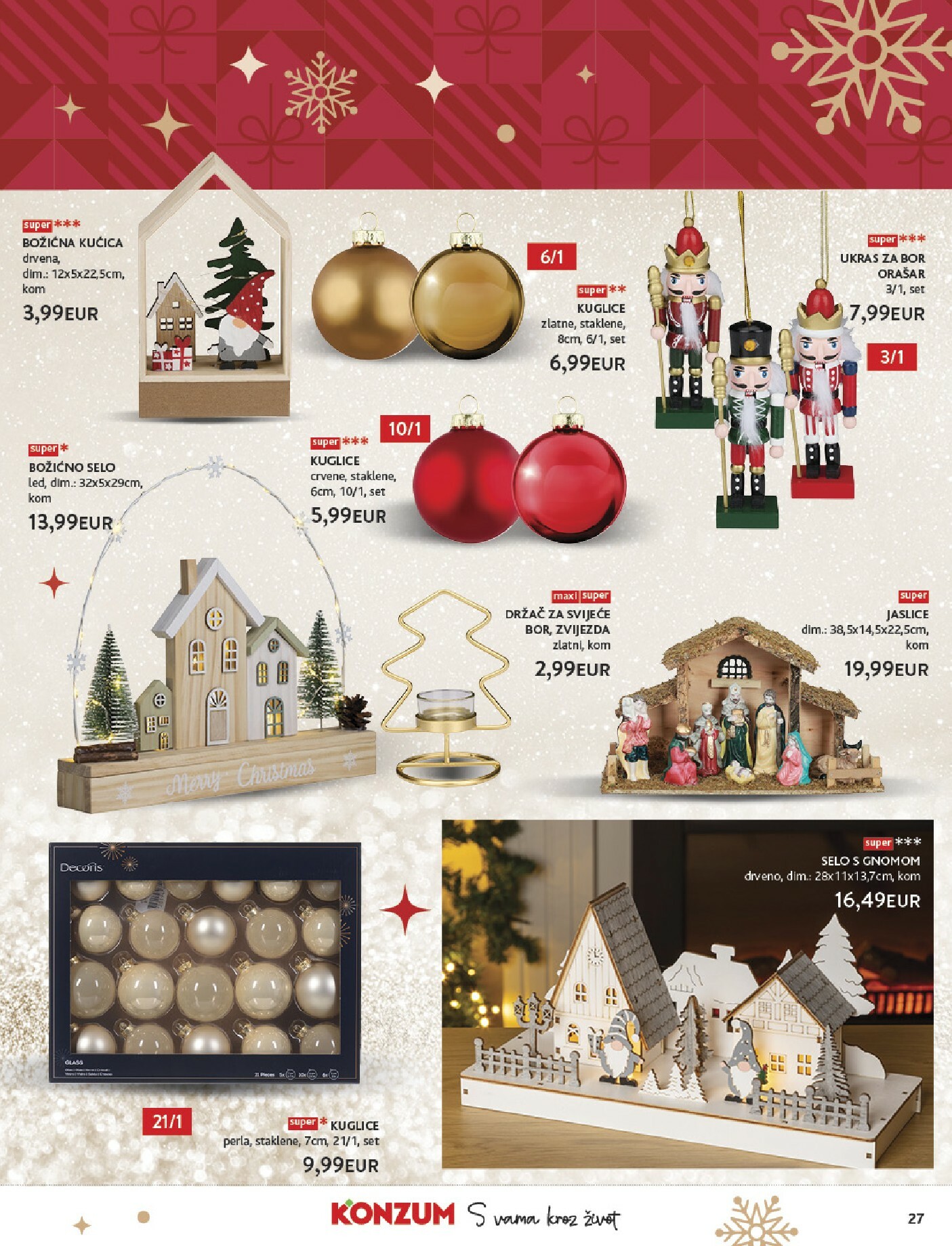 konzum - Prelistajte katalog Konzum - Katalog Ukrasi, vrijedi od 24.11. do 24.12. - page: 27