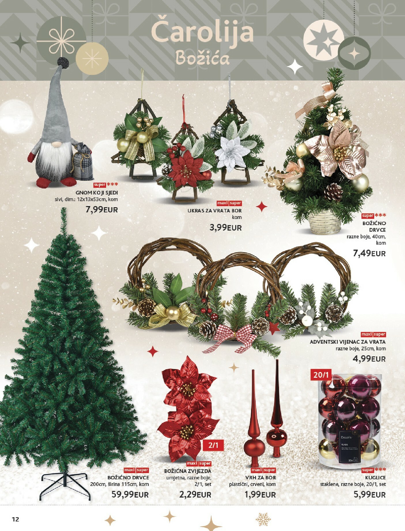 konzum - Prelistajte katalog Konzum - Katalog Ukrasi, vrijedi od 24.11. do 24.12. - page: 12