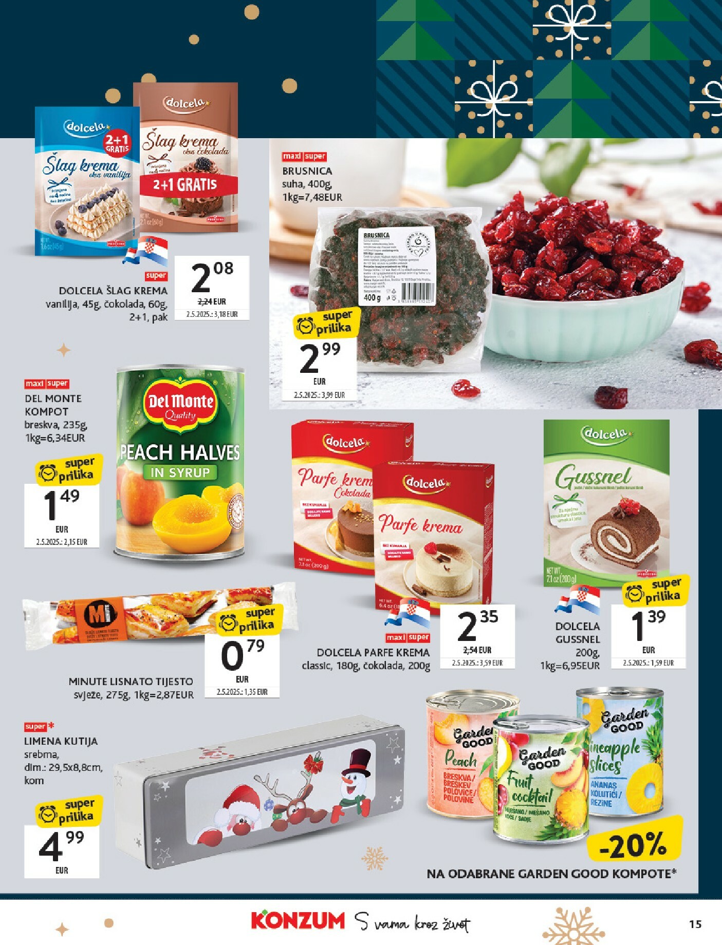 konzum - Prelistajte katalog Konzum - Katalog kolači, vrijedi od 01.12. do 24.12. - page: 15